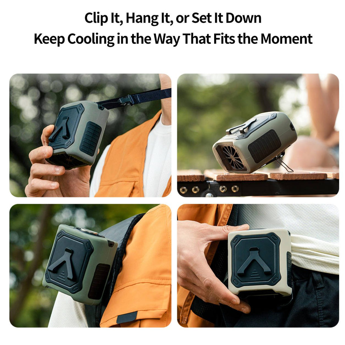 Wearable Waist Cooling Fan – Semiconductor Portable Clip Fan | Traverseon