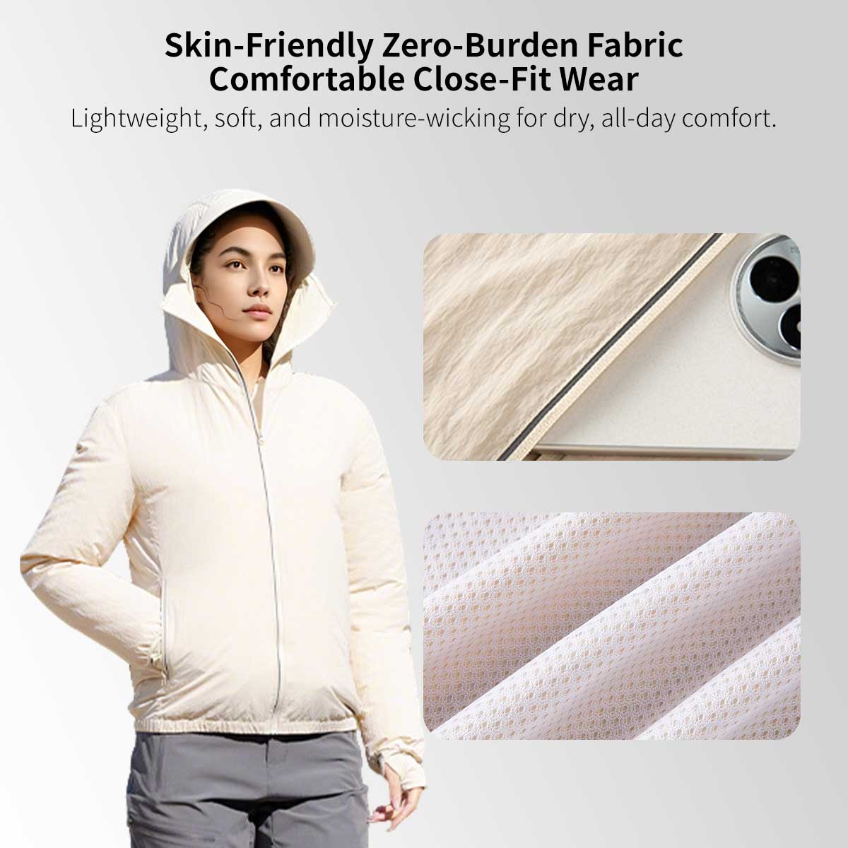 Cooling Fan Sun Protection Jacket – UPF50+ USB Outdoor Hoodie | Traverseon