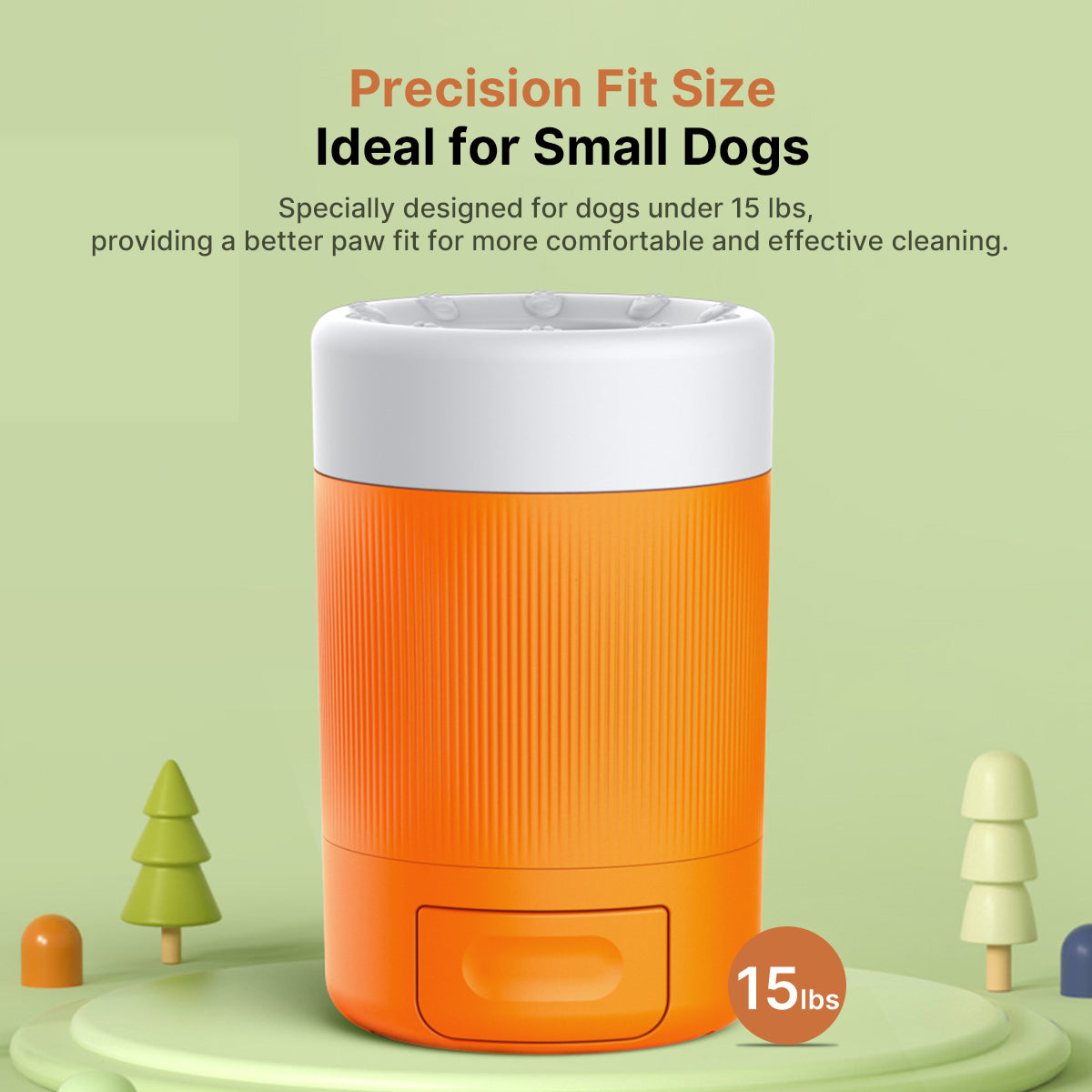 Dog Paw Cleaner - Small Dogs Under 15lbs, Portable Outdoor | Traverseon
