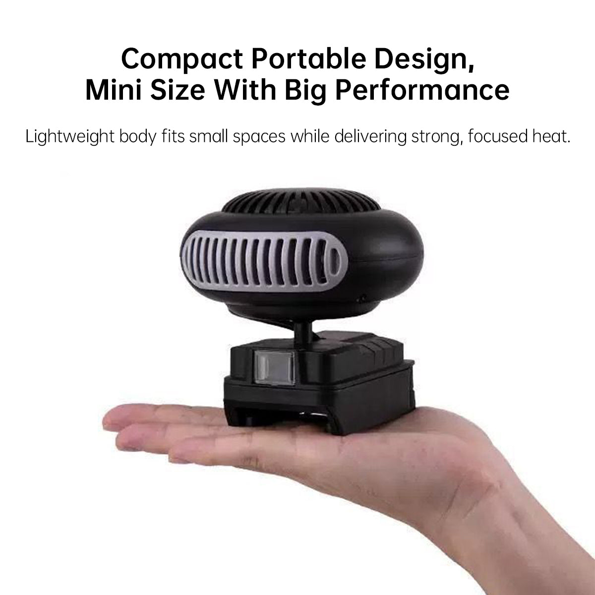 Portable Cordless Car Heater – 3-Second Heat, Rechargeable Lithium Power, Indoor/Outdoor Use | Traverseon