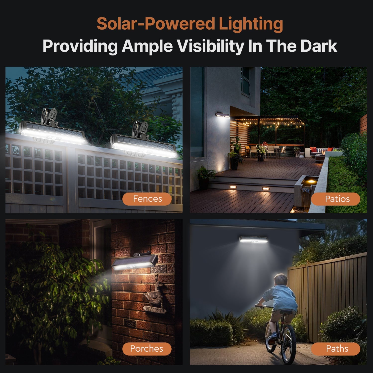 600LM Solar Motion Clip Light | IP65, 12Hr Battery | Traverseon