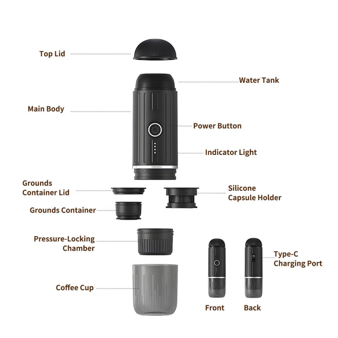 High-pressure Brewing Portable Espresso Machine