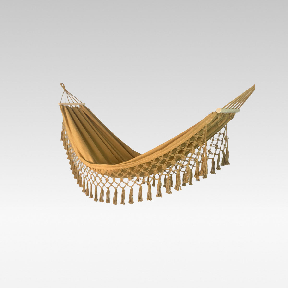 Outdoor Camping Canvas Swing Hammock with Wooden Posts β Anti Rollover Design, 220kg Weight Capacity | Traverseon