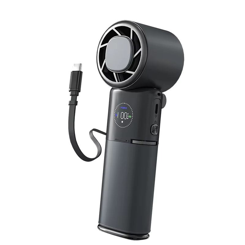 TEC Cooling Handheld Fan – Low-Noise 9000mAh Fan with Power Bank | Traverseon