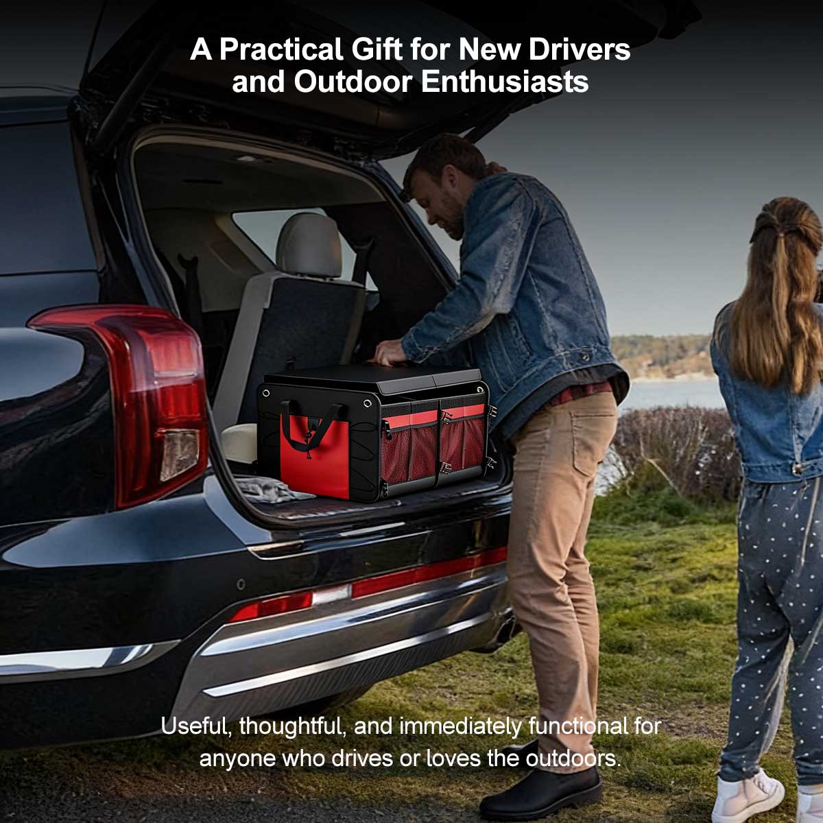 60L Car Trunk Organizer – Foldable, Waterproof Storage for SUV/Camping | Traverseon