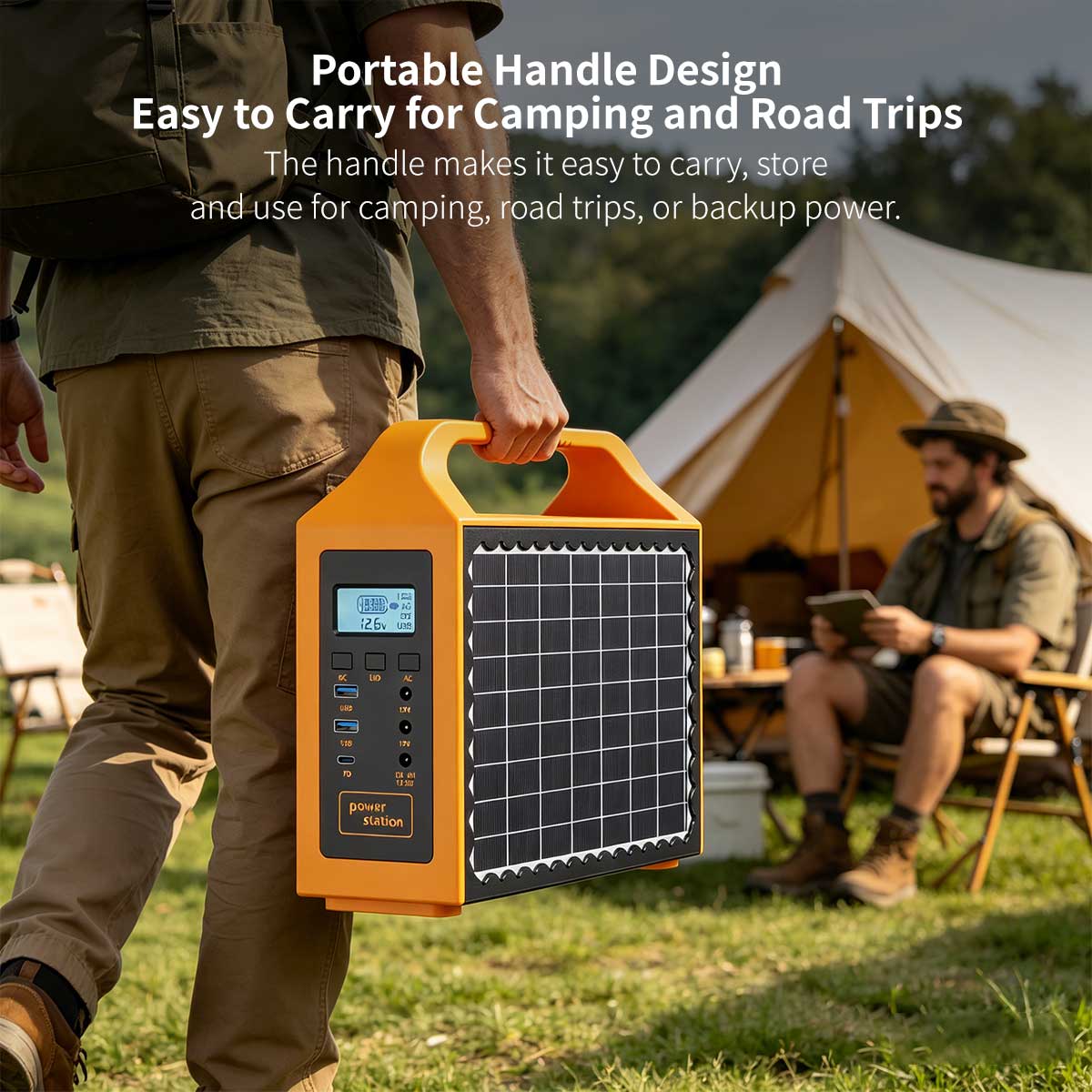 Portable Solar Power Station – 110V Camping Backup Battery | Traverseon