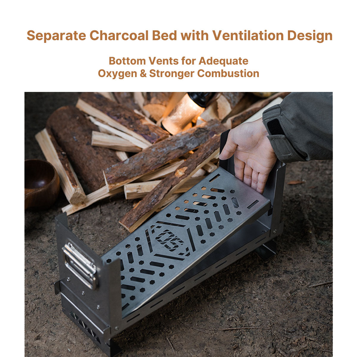 Wood Burning Camp Fire Pit – Secondary Combustion, Lightweight and Versatile