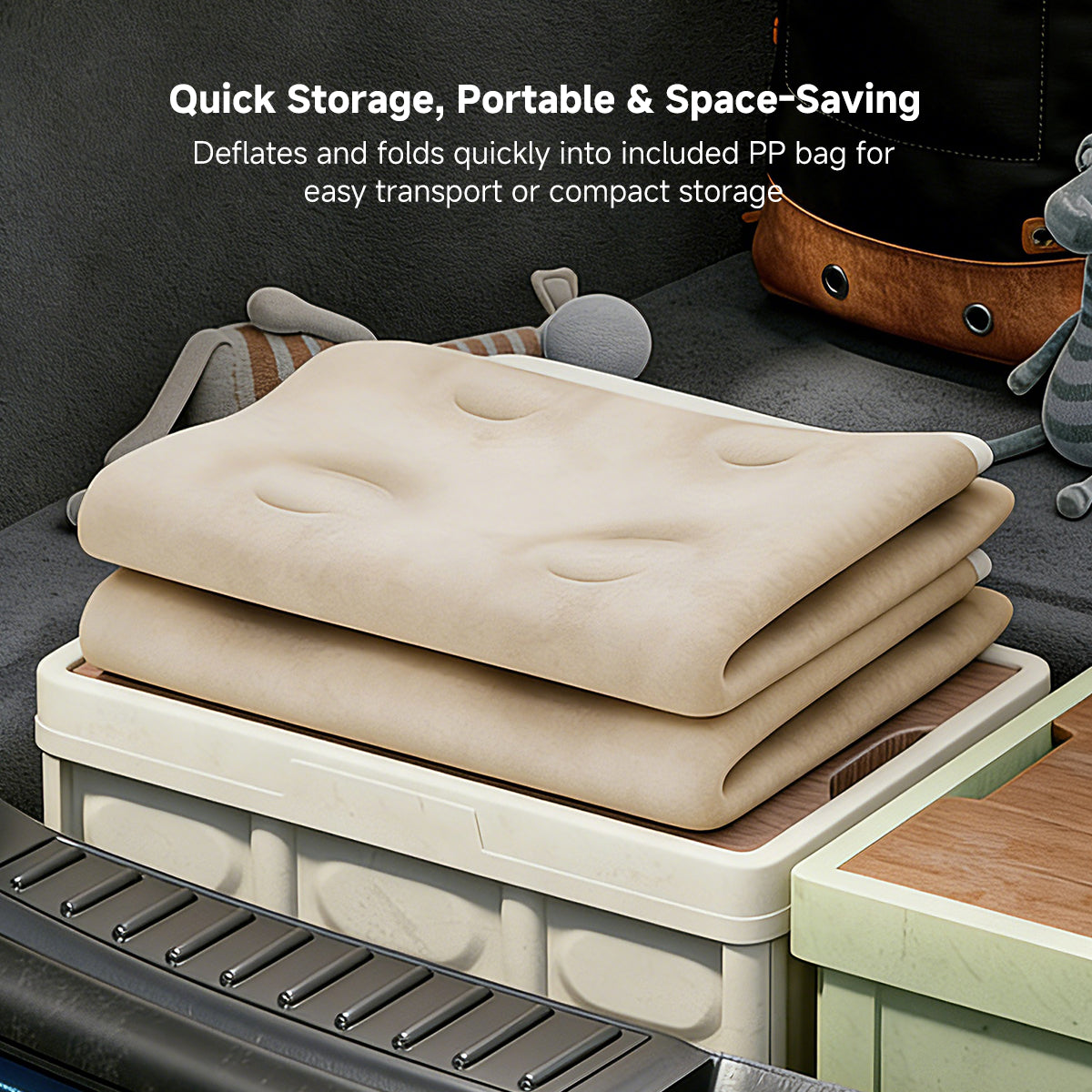 Air Mattress – Inflatable Bed Twin/Double Backrest Camping Outdoor | Traverseon