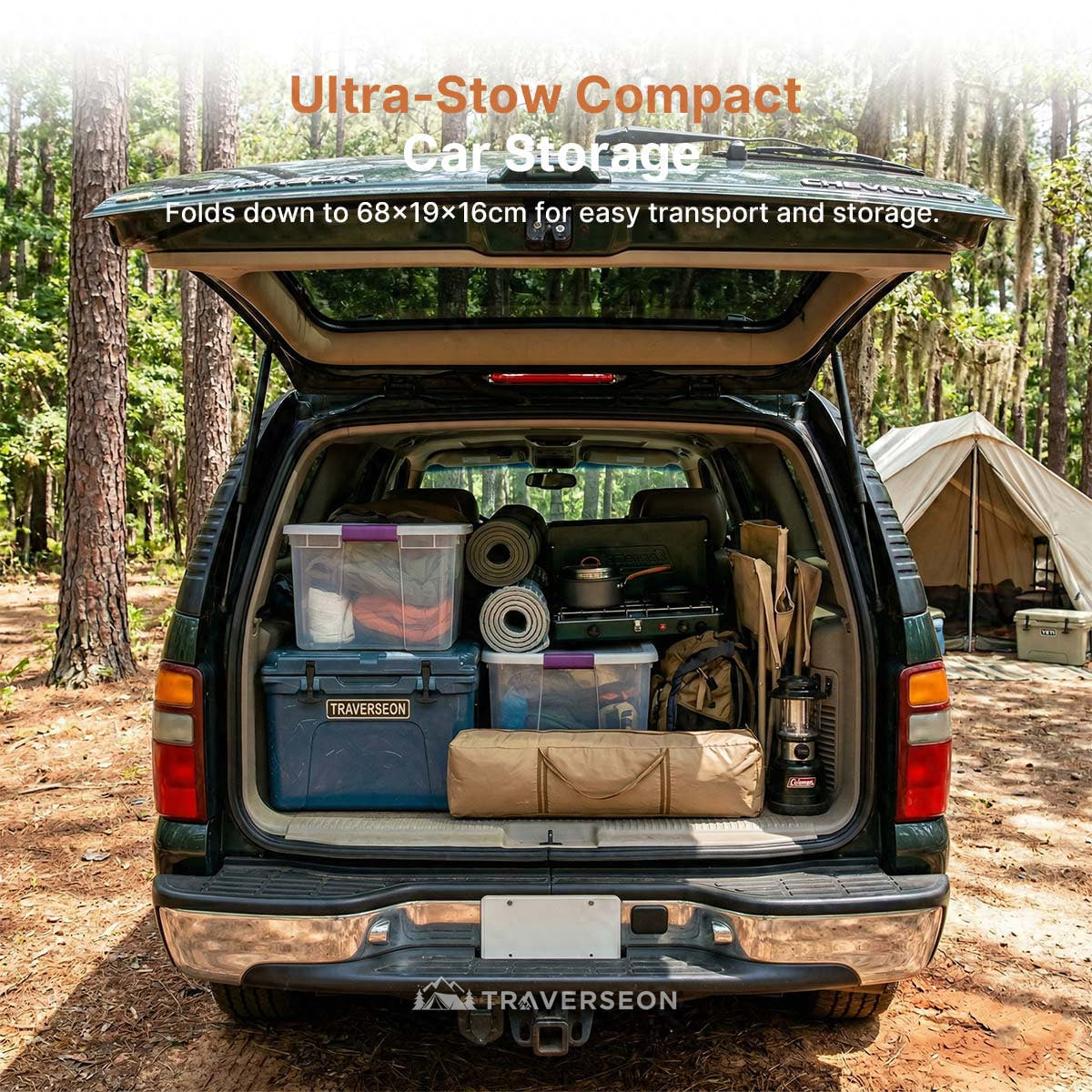 6-10 Person Portable Camping Screen Tent - UV & Bug Proof Canopy Shelter | Traverseon