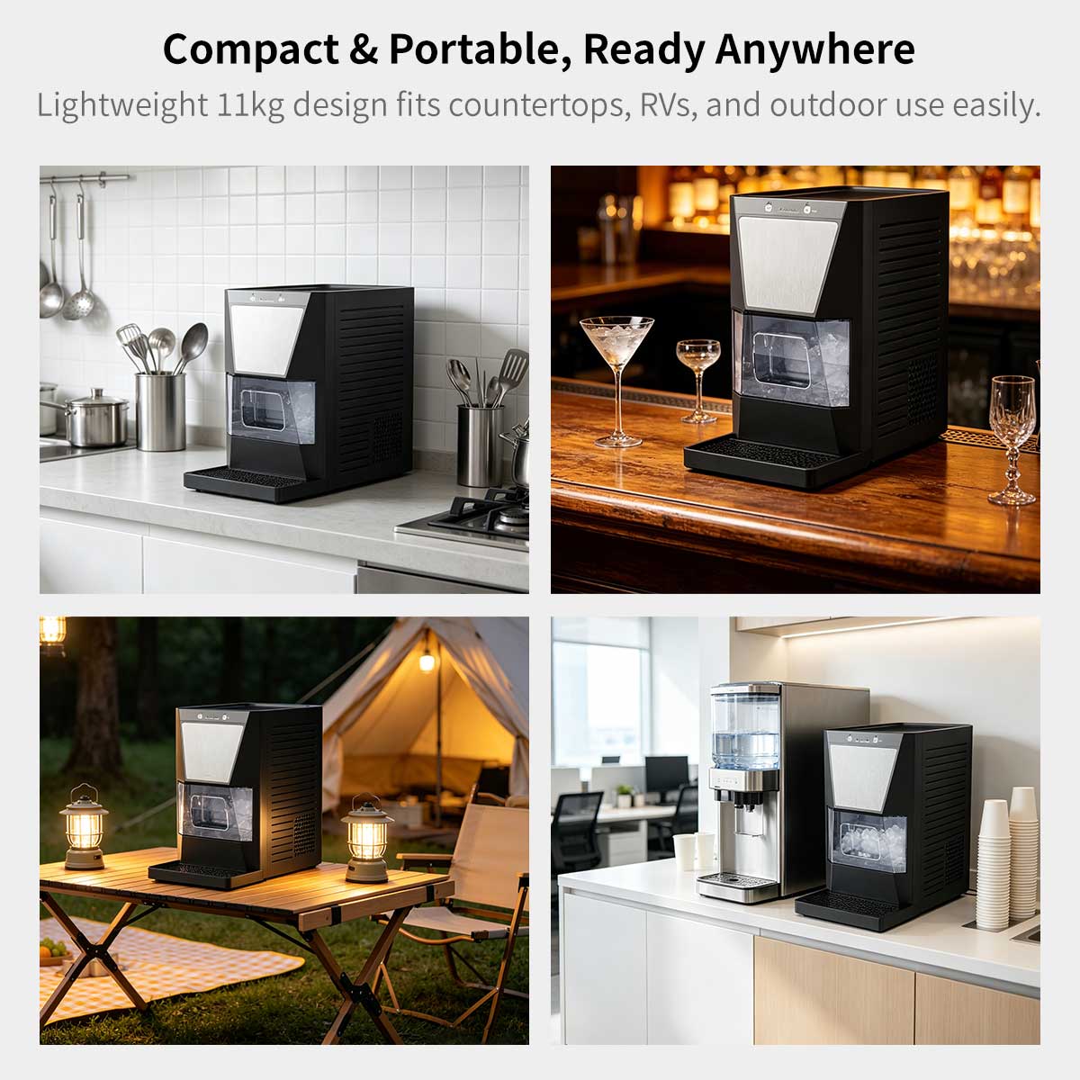 Clear Sphere Ice Maker – One-Touch Self-Cleaning Portable Countertop Machine | Traverseon