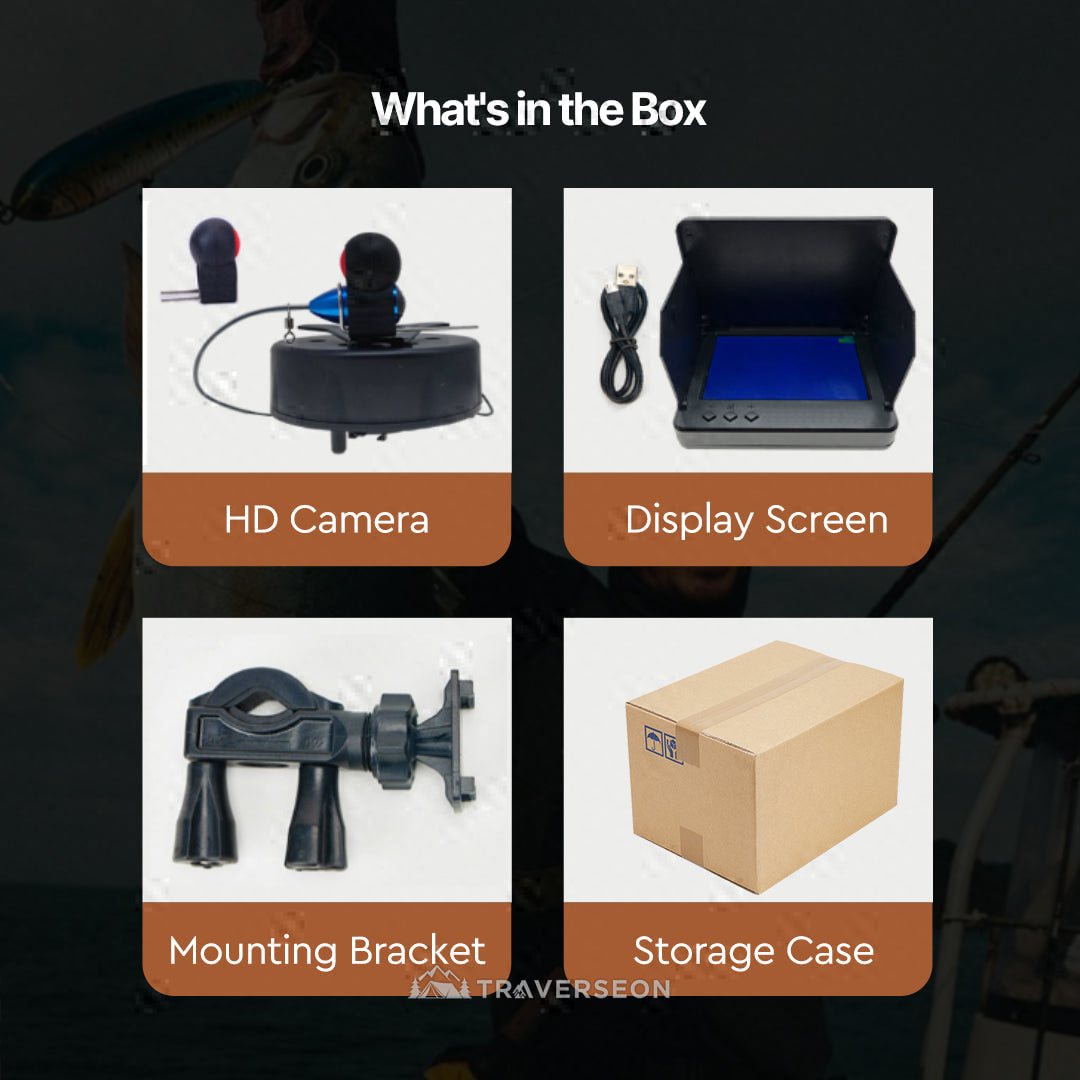 4K Underwater Fish Finder 220° Wide Angle – Ideal for All Freshwater Fishing | Traverseon