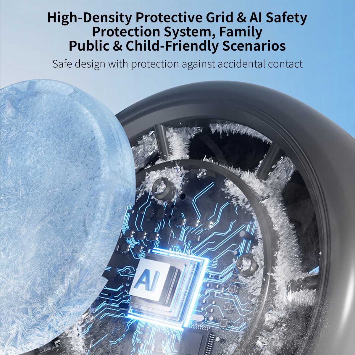 Portable Ice Cooling Fan – 4000mAh Rechargeable Mini Fan | Traverseon