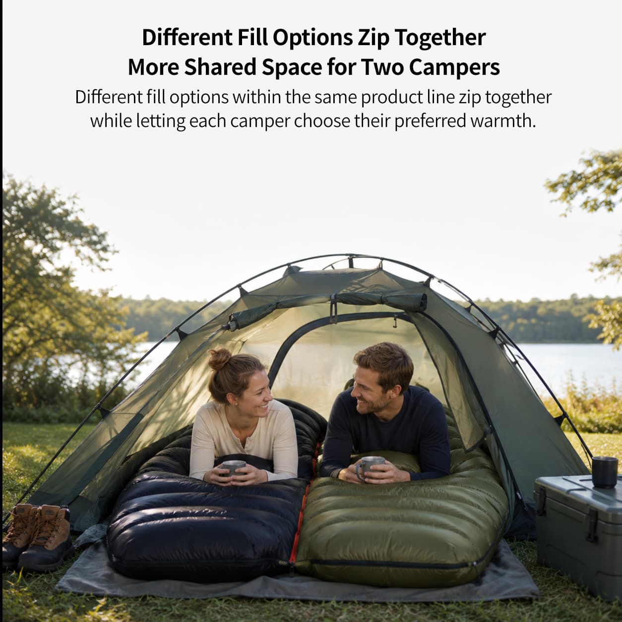 Down Mummy Sleeping Bag for Adults – 9°F–45°F Temperature Options | Traverseon