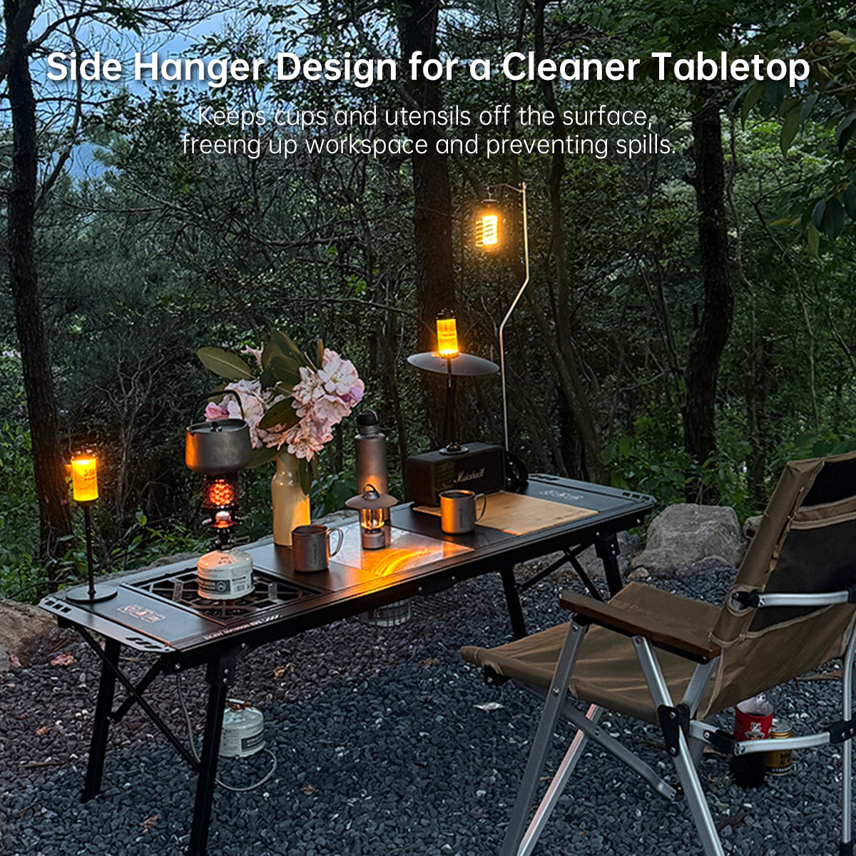 Table Camping IGT – 5-10 Units Modular Folding Portable Aluminum for Camp Picnic RV | Traverseon