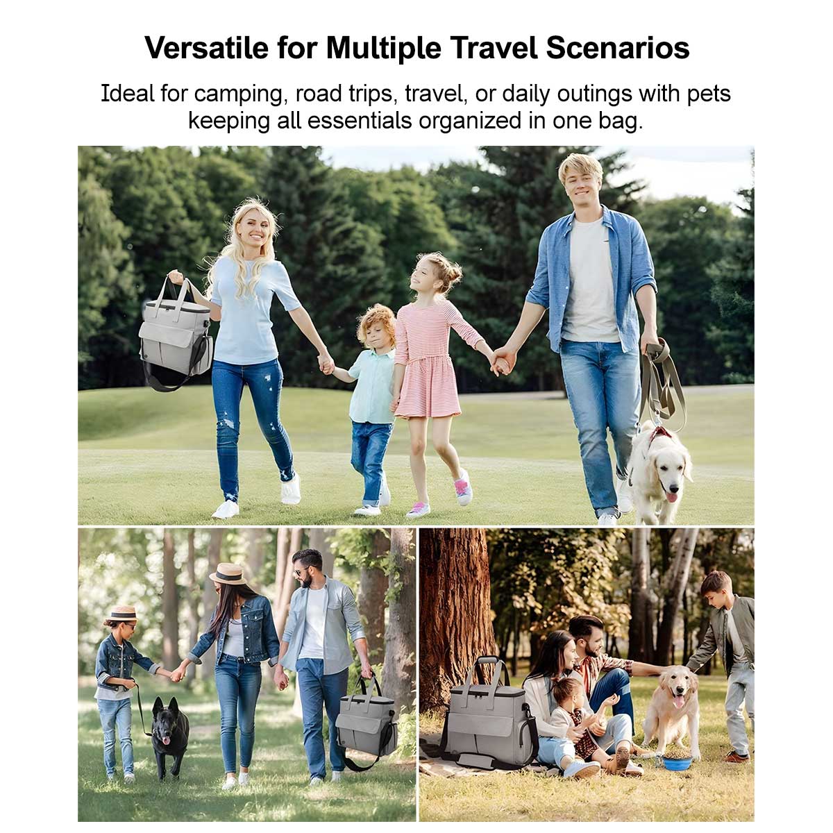 13-Piece Pet Travel Organizer Bag – Airline Approved Storage Kit | Traverseon