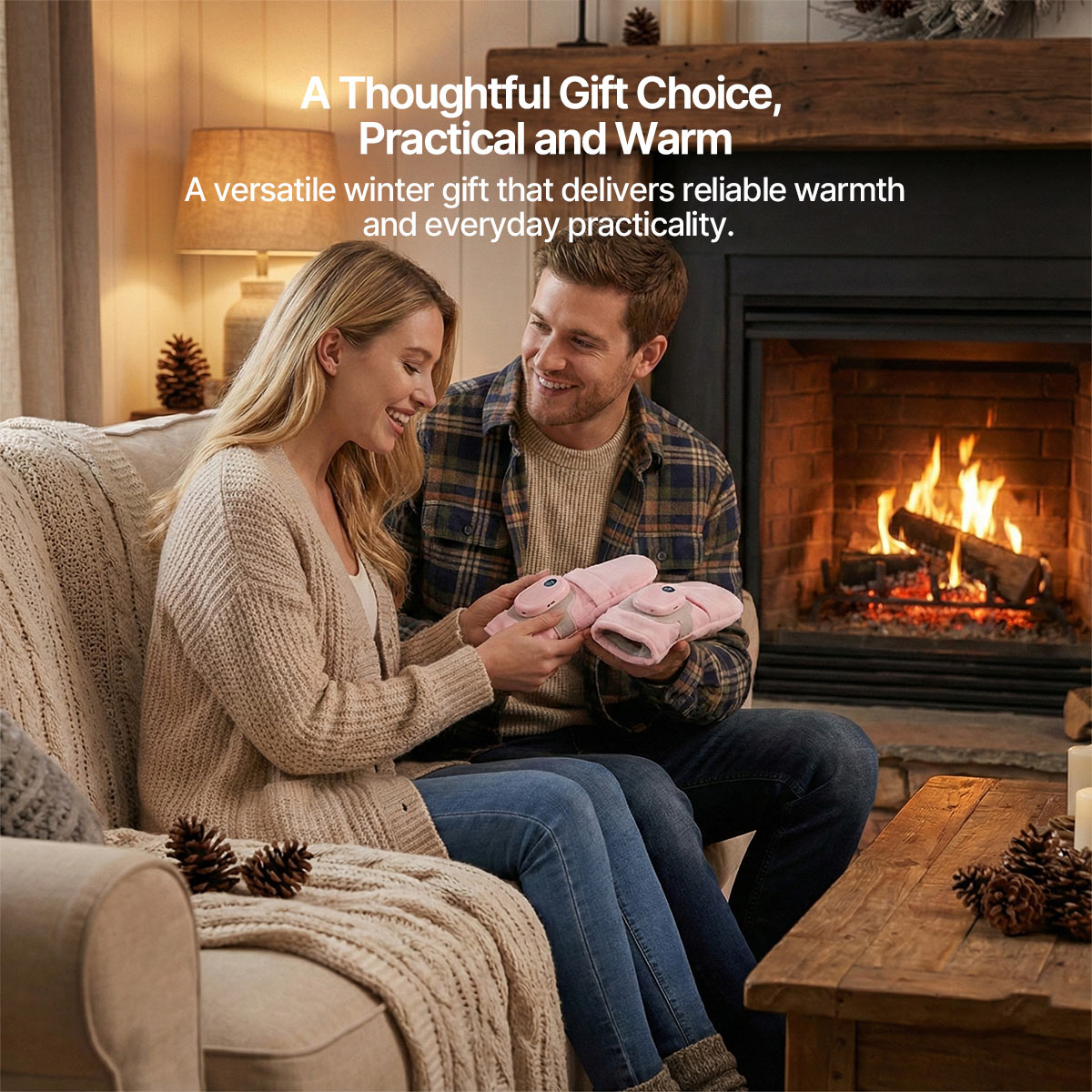 Heated Gloves – 5s Quick Heat 135g Warm Winter Gloves for Cycling Office Driving Home | Traverseon