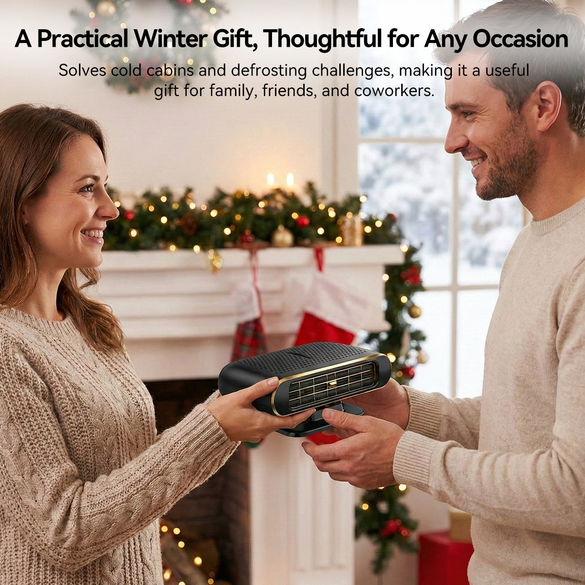 12V Portable Car Heater – Instant Heat & Fast Windshield Defogger | Traverseon