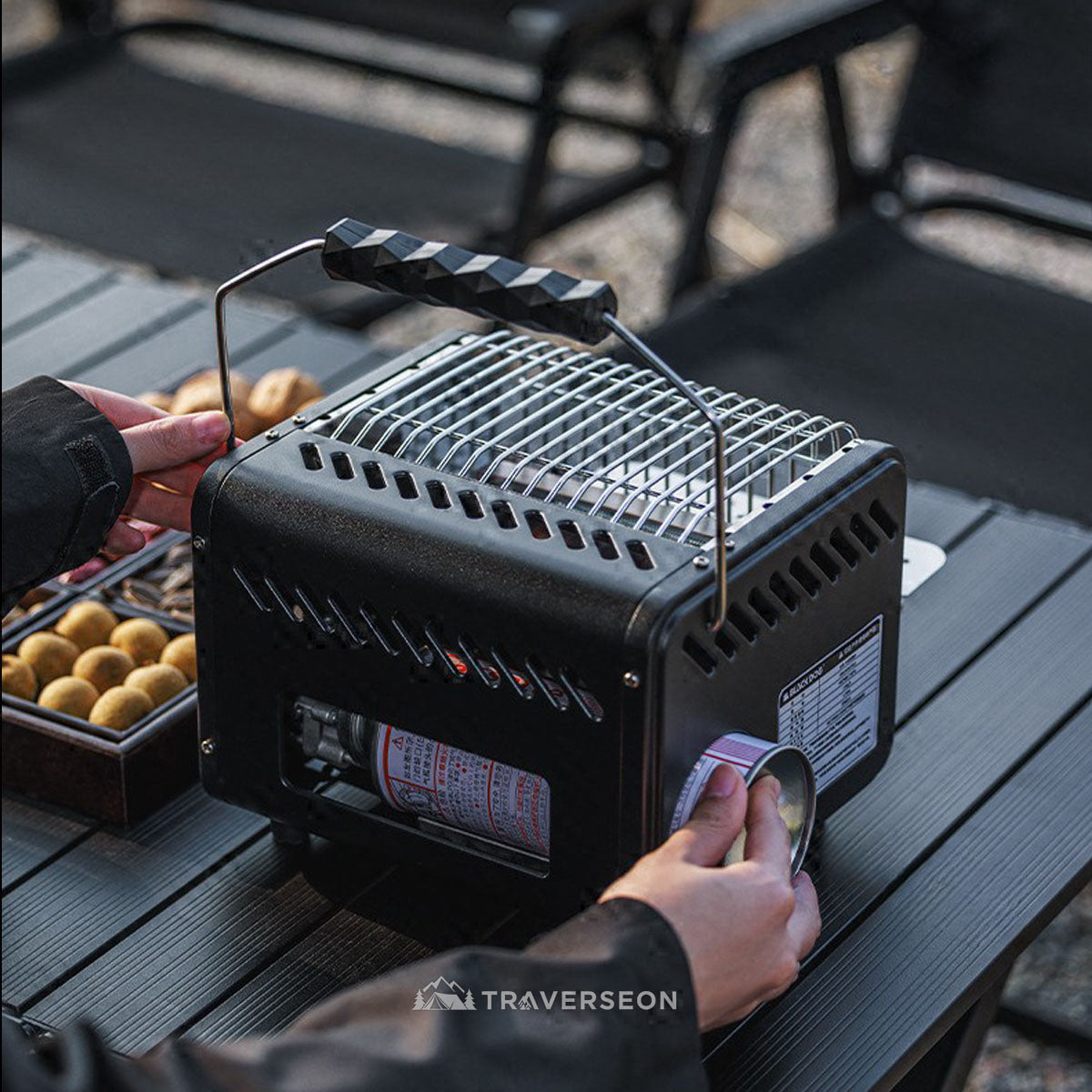 1500W Portable Outdoor Heater, Multi-Function with Boiling & Beverage Warming
