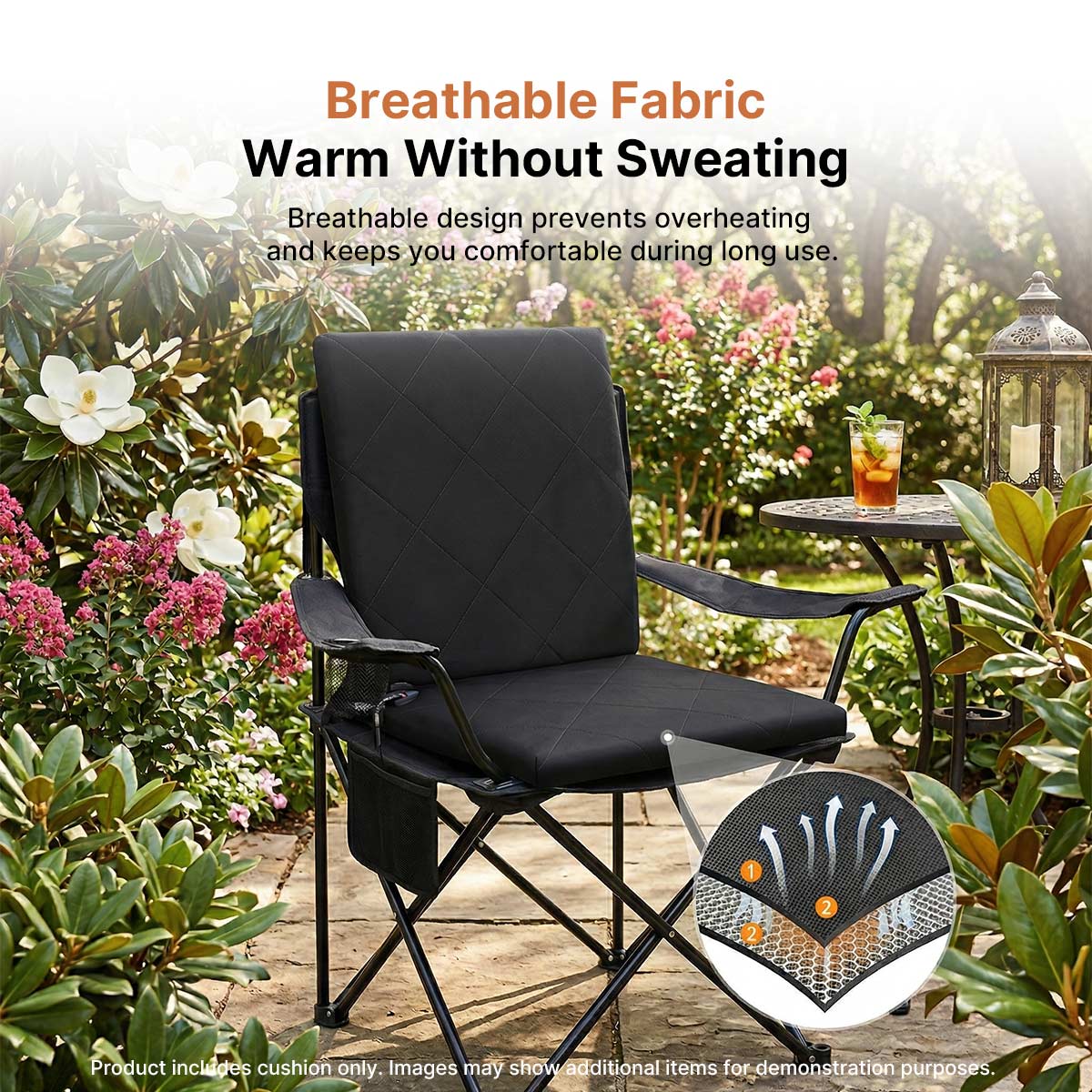 Heated Seat Cushion – All-Season 3 Gear Foldable for Camping Fishing Hiking | Traverseon