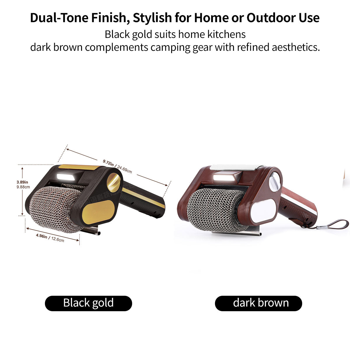 350 RPM Giddy Up Electric Grill Cleaner – Fast Cleaning for Outdoor BBQ, Long Battery Life, LED Light | Traverseon