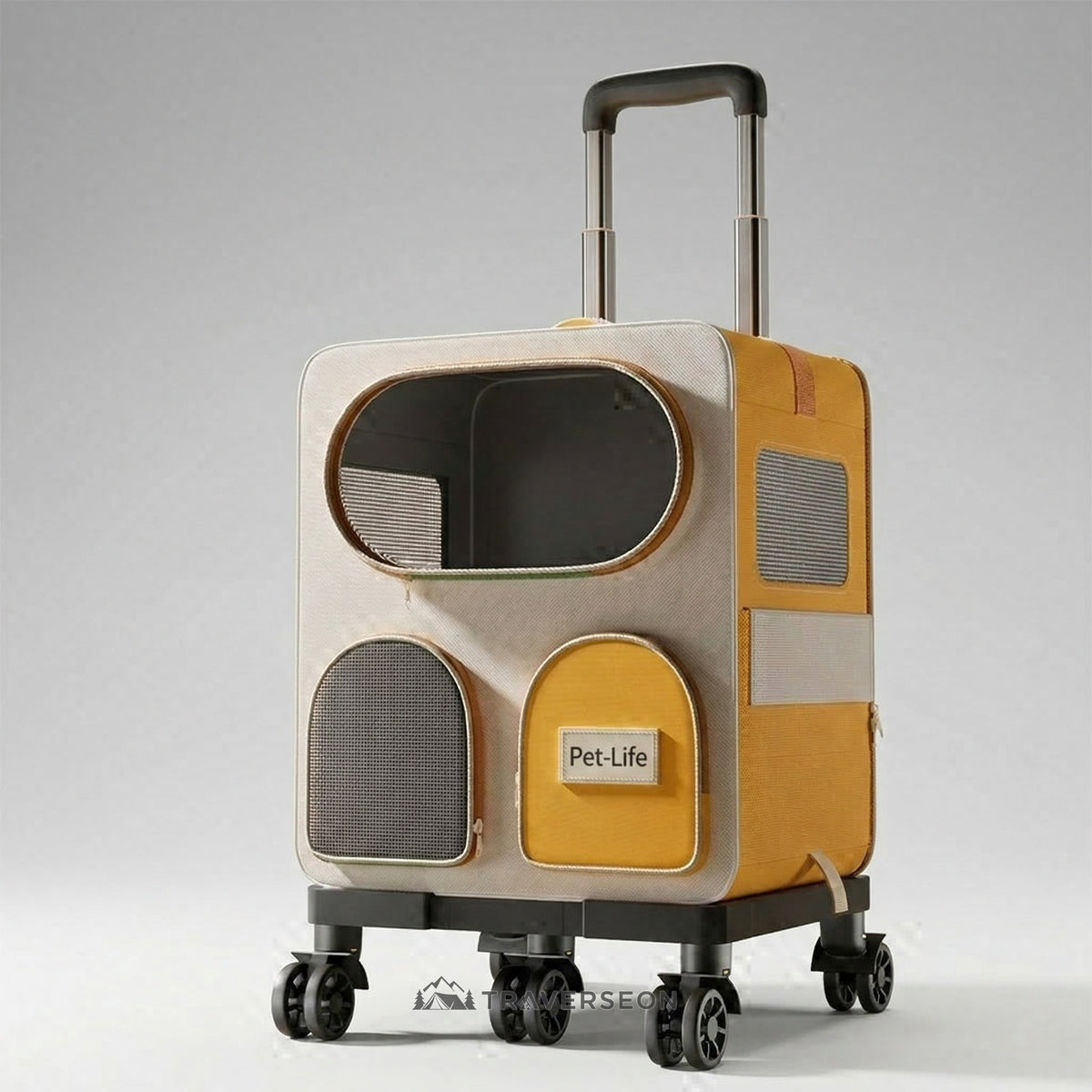 3-in-1 Rolling Pet Carrier | 11.3 kg Capacity | Traverseon