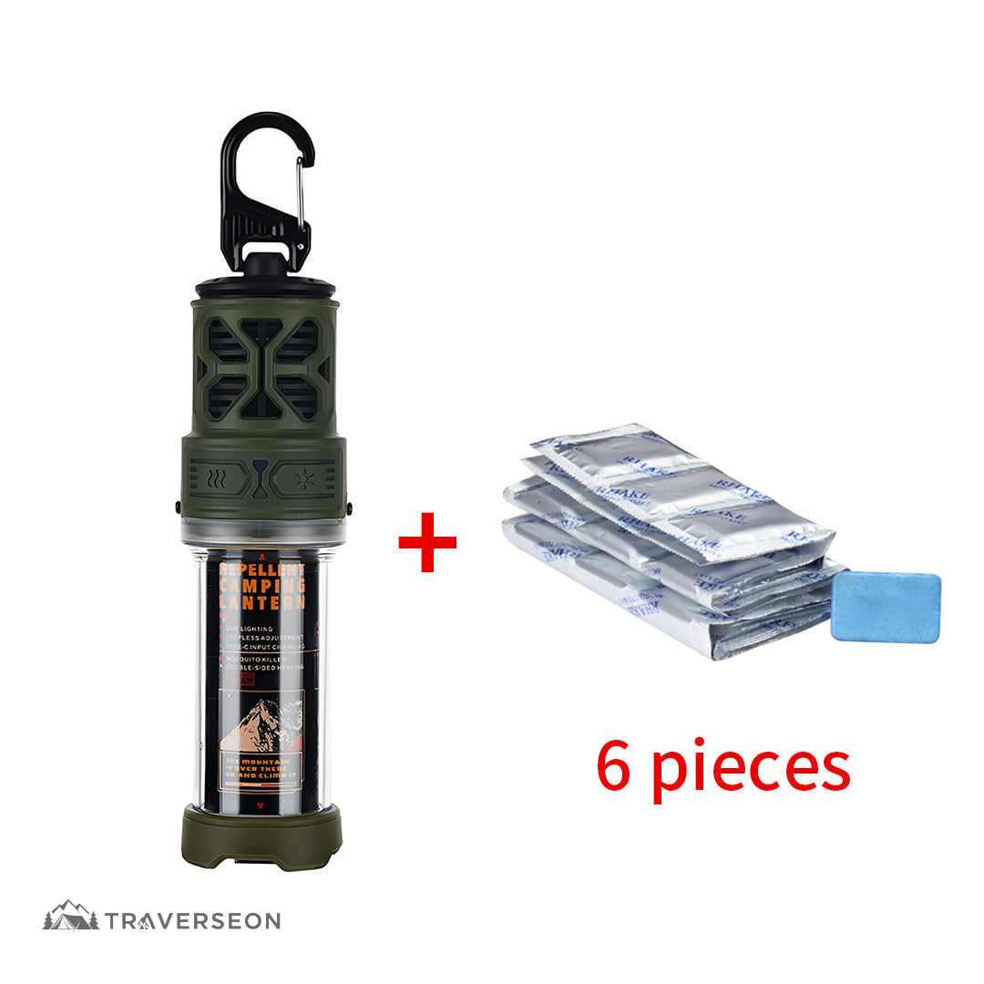 2-in-1 Mosquito Repellent Lamp, 16-Hr Protection for Camping & Hiking | Traverseon