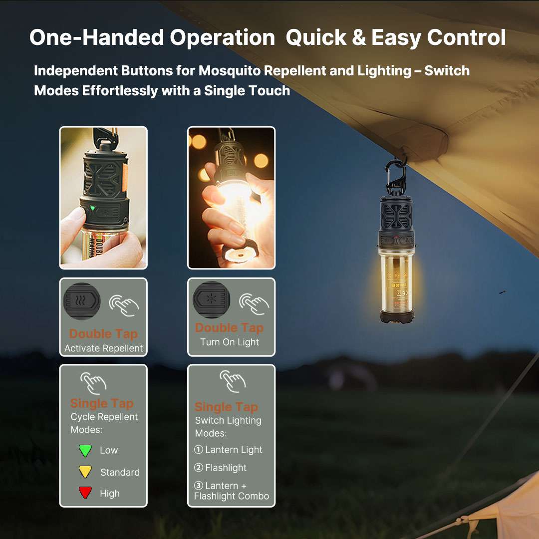 2-in-1 Mosquito Zapper Lamp