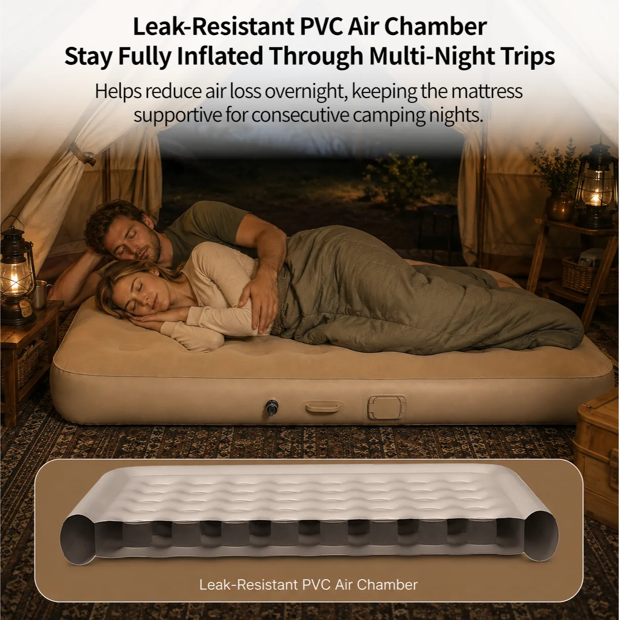 Self-Inflating Air Mattress | 300lbs Support | Traverseon