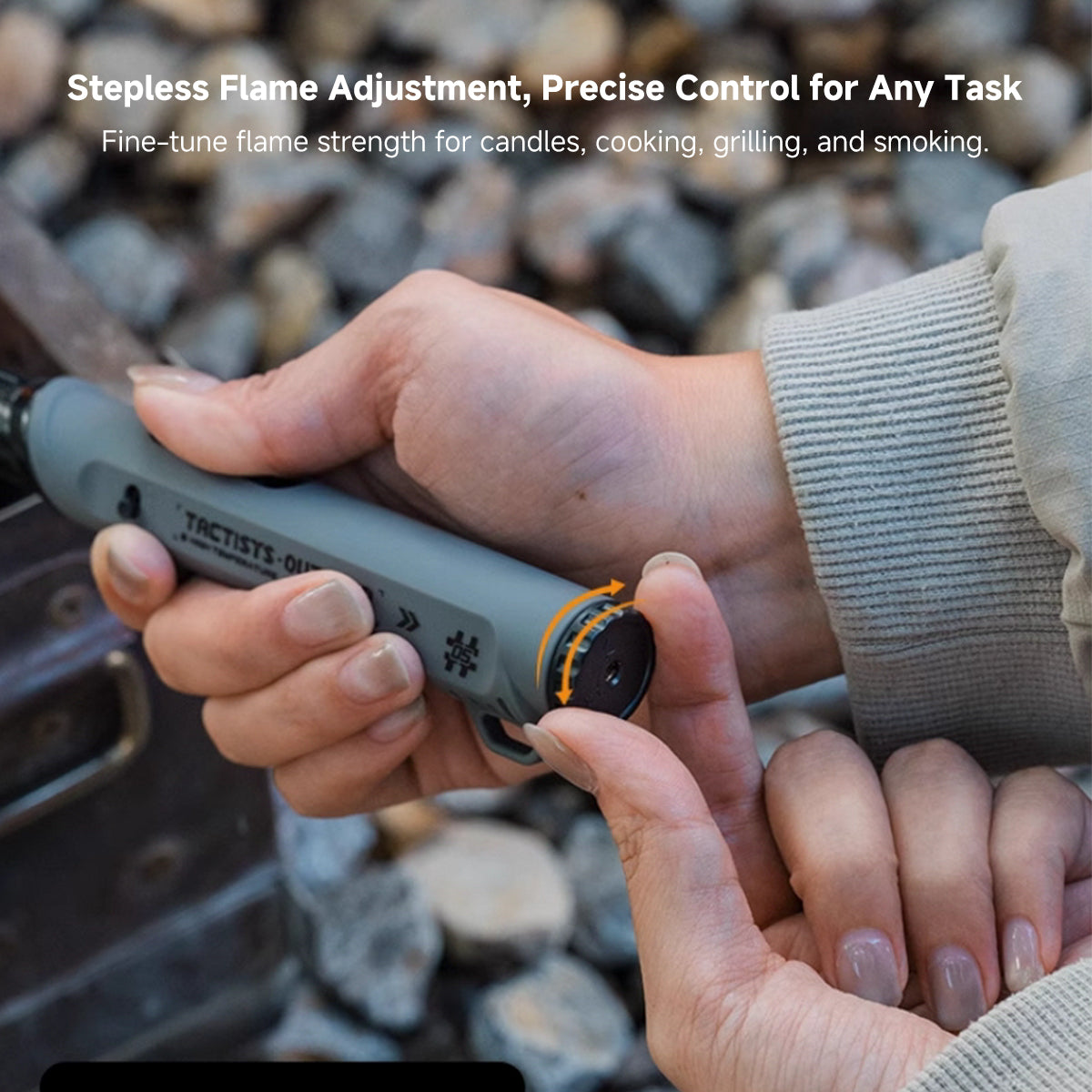 Candle Lighter for Camping β 360Β° Rotatable Refillable 120 Ignitions | Traverseon