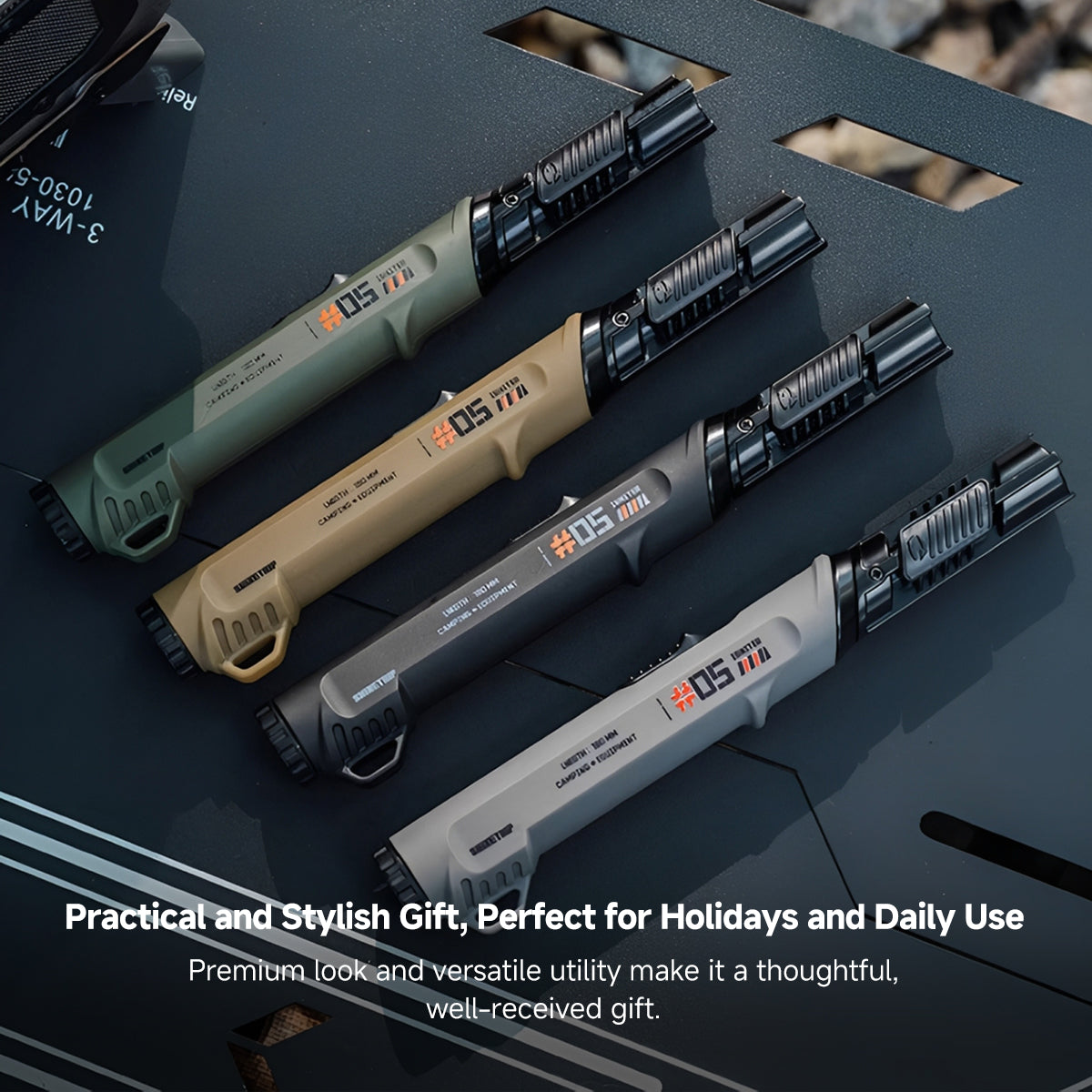 Candle Lighter for Camping – 360° Rotatable Refillable 120 Ignitions | Traverseon