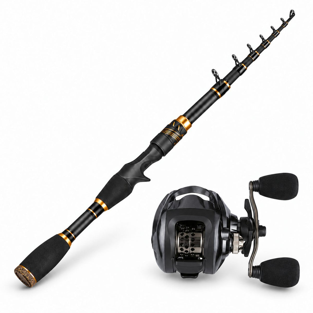 Carbon Fiber Telescopic Fishing Rod – Portable Lure Travel Pole