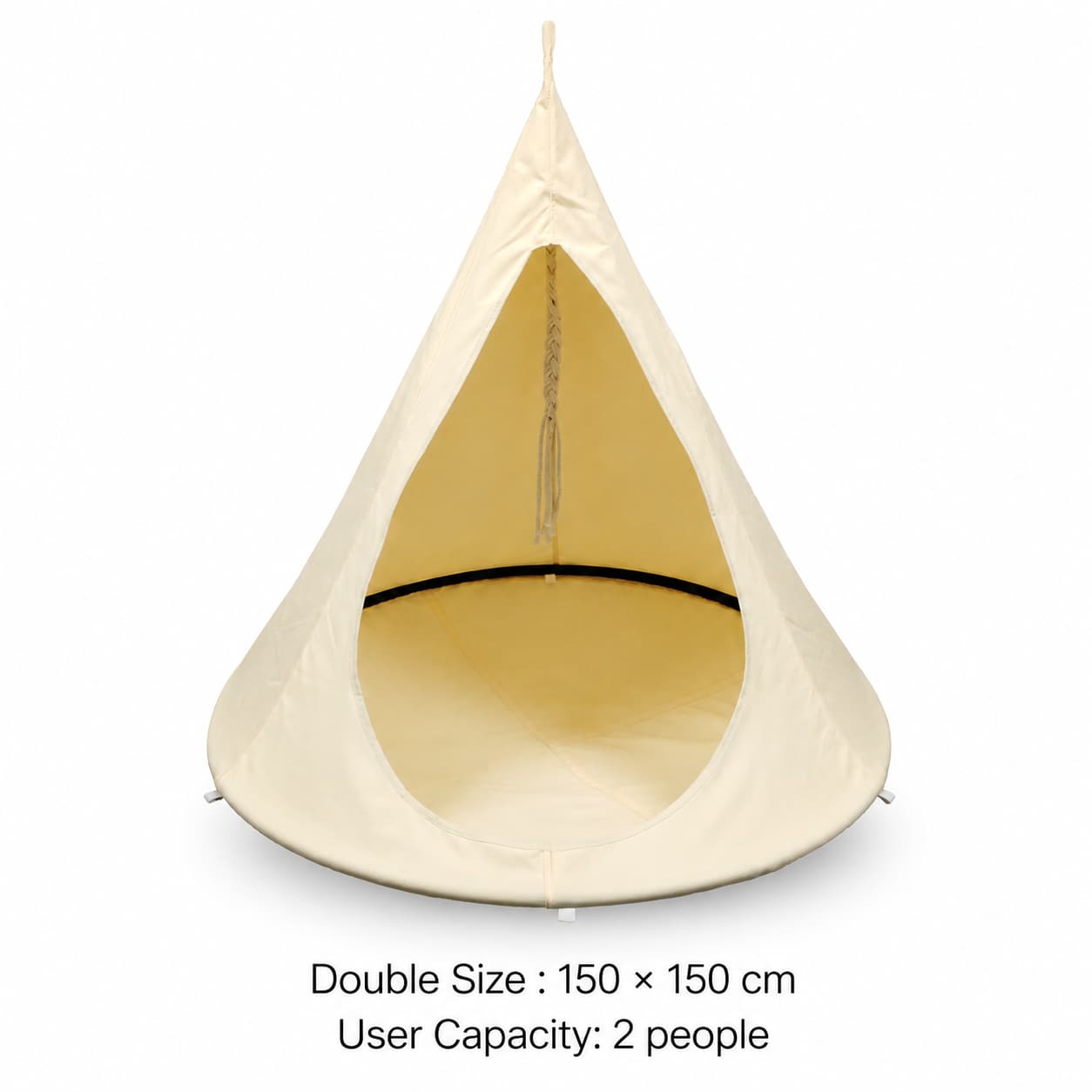 Conical Hanging Hammock Chair – 441 lb Waterproof Outdoor Swing | Traverseon
