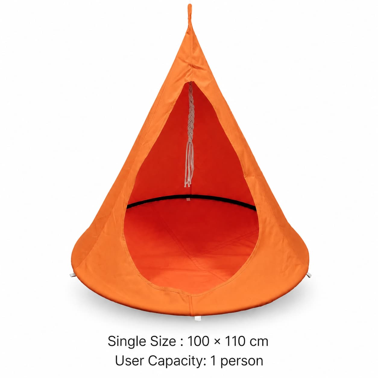 Conical Hanging Hammock Chair – 441 lb Waterproof Outdoor Swing | Traverseon