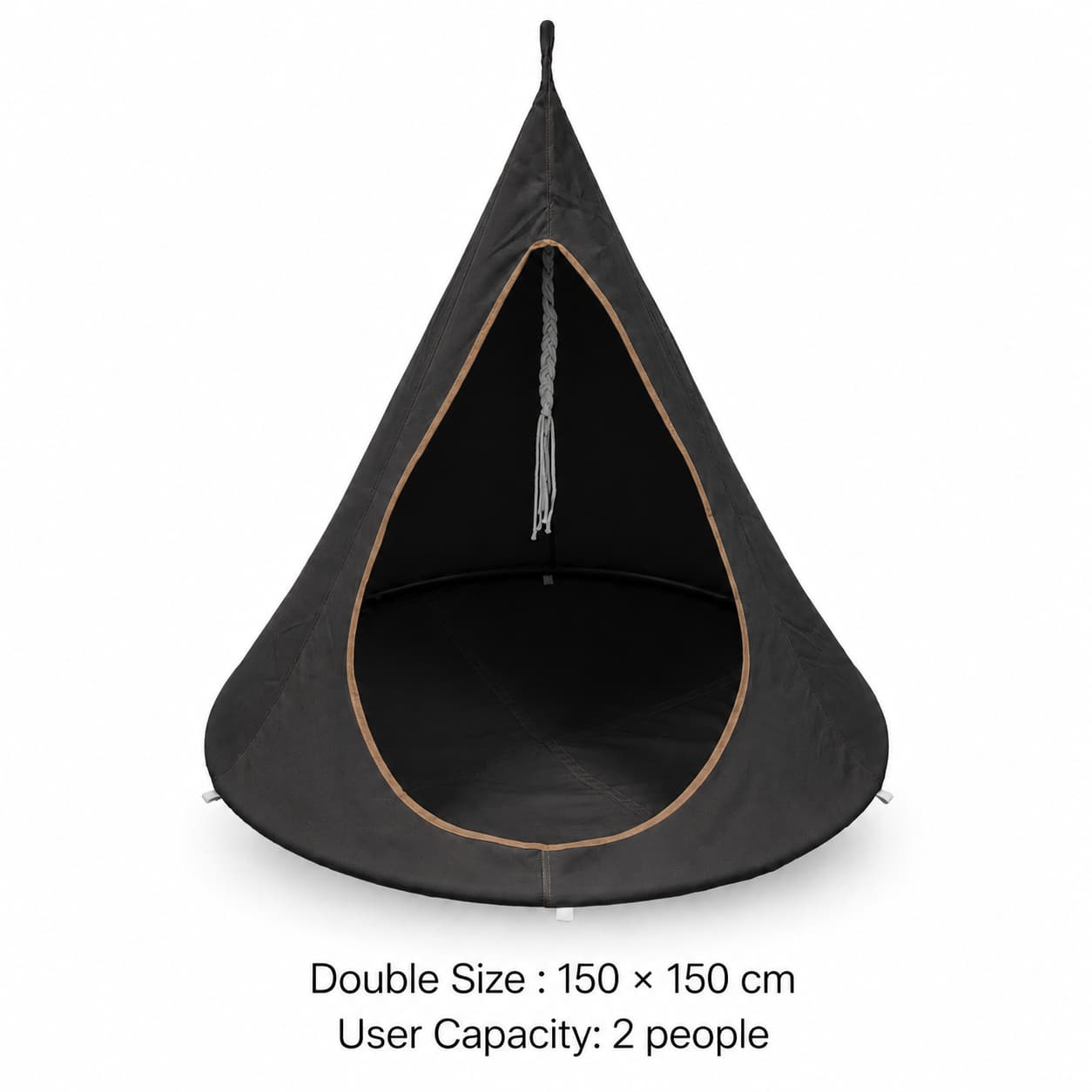 Conical Hanging Hammock Chair – 441 lb Waterproof Outdoor Swing | Traverseon