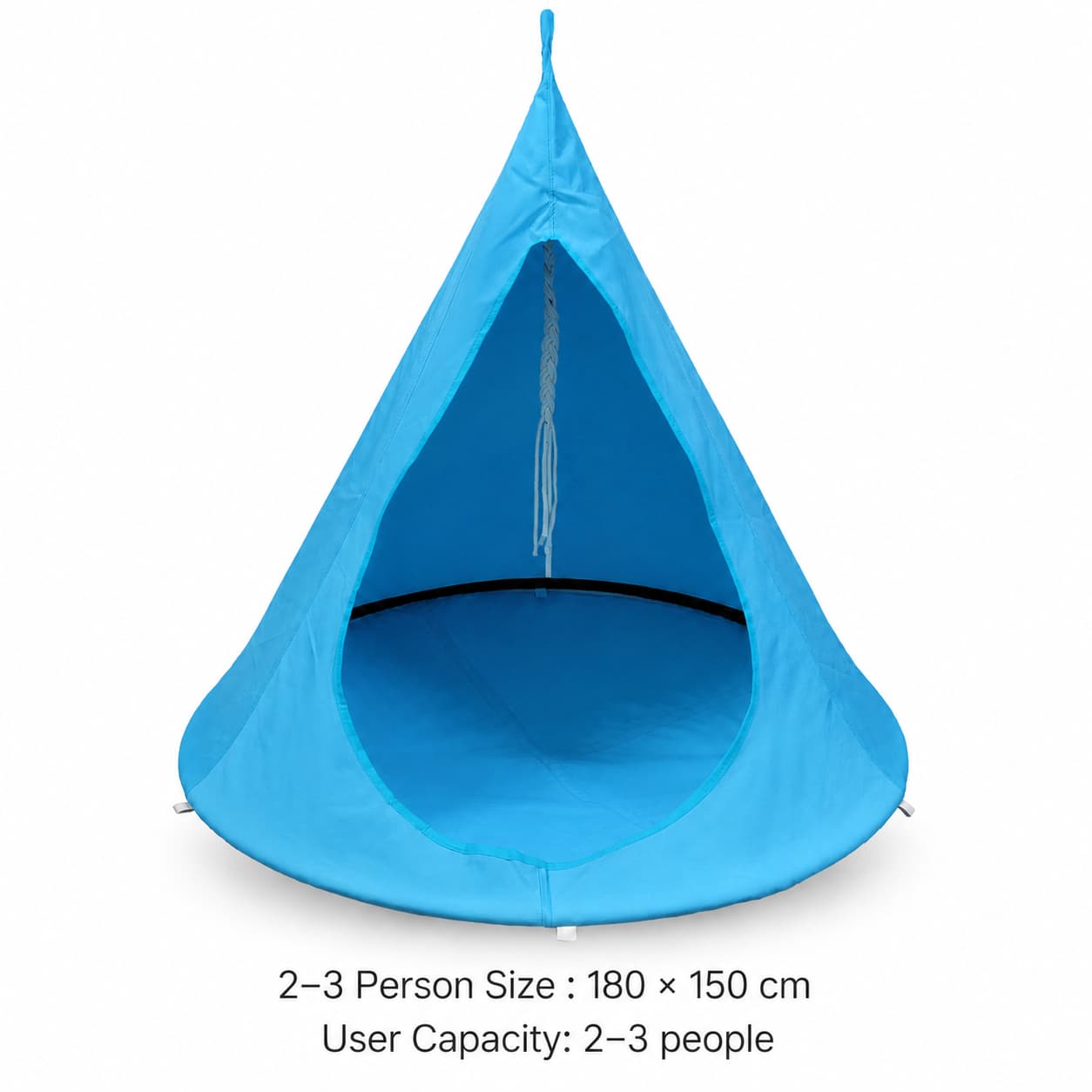Conical Hanging Hammock Chair – 441 lb Waterproof Outdoor Swing | Traverseon