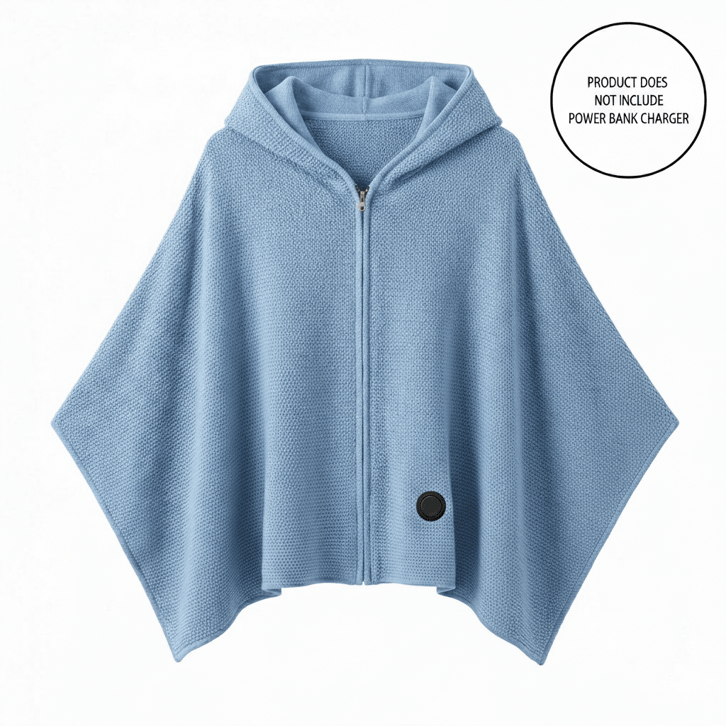 Cordless Graphene Heated Shawl – Hands-Free Wearable Warmth for Office & Home | Traverseon