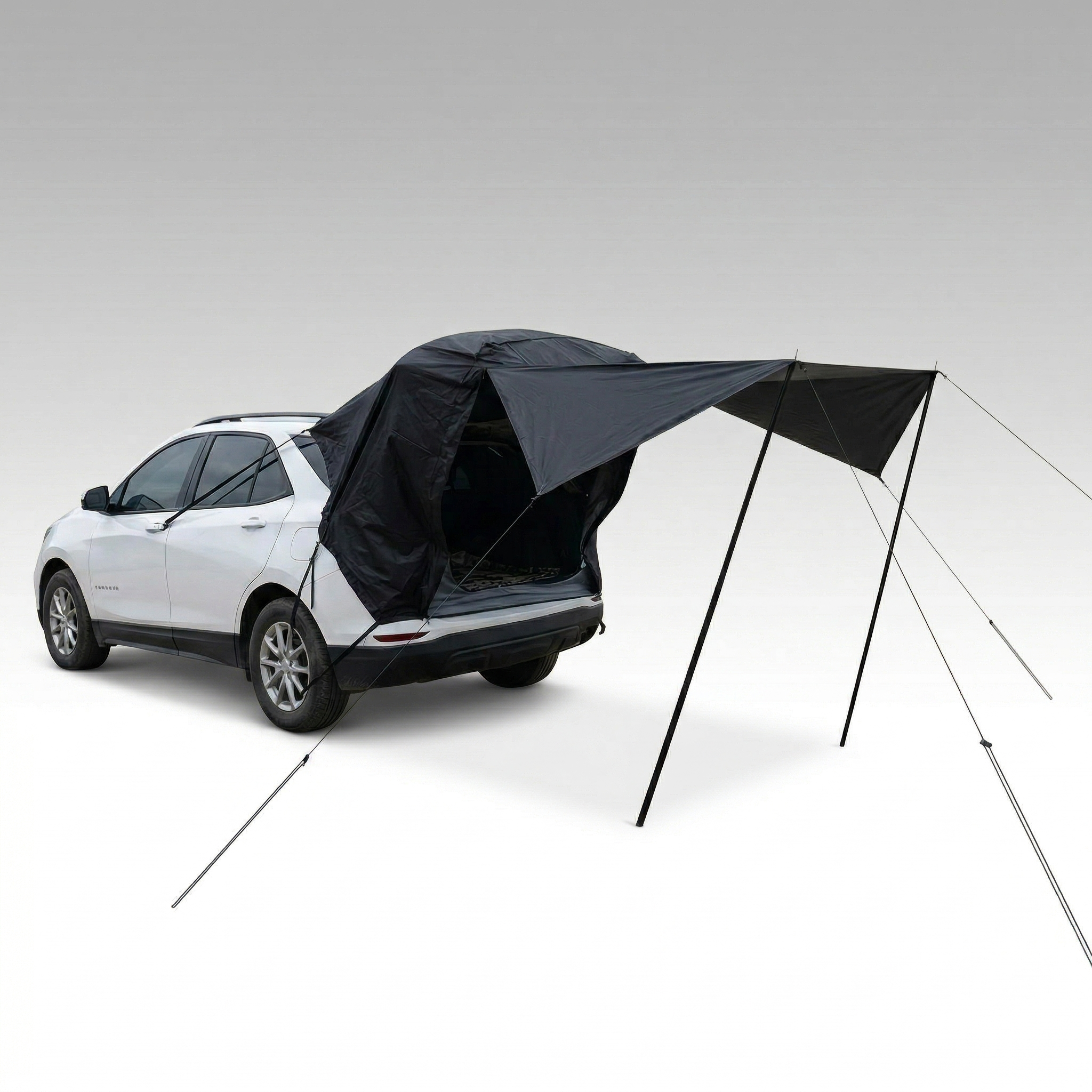 SUV Car Camping Tailgate Awning, Waterproof Privacy Screen, Extended Canopy, All-Terrain & All-Season Use | Traverseon