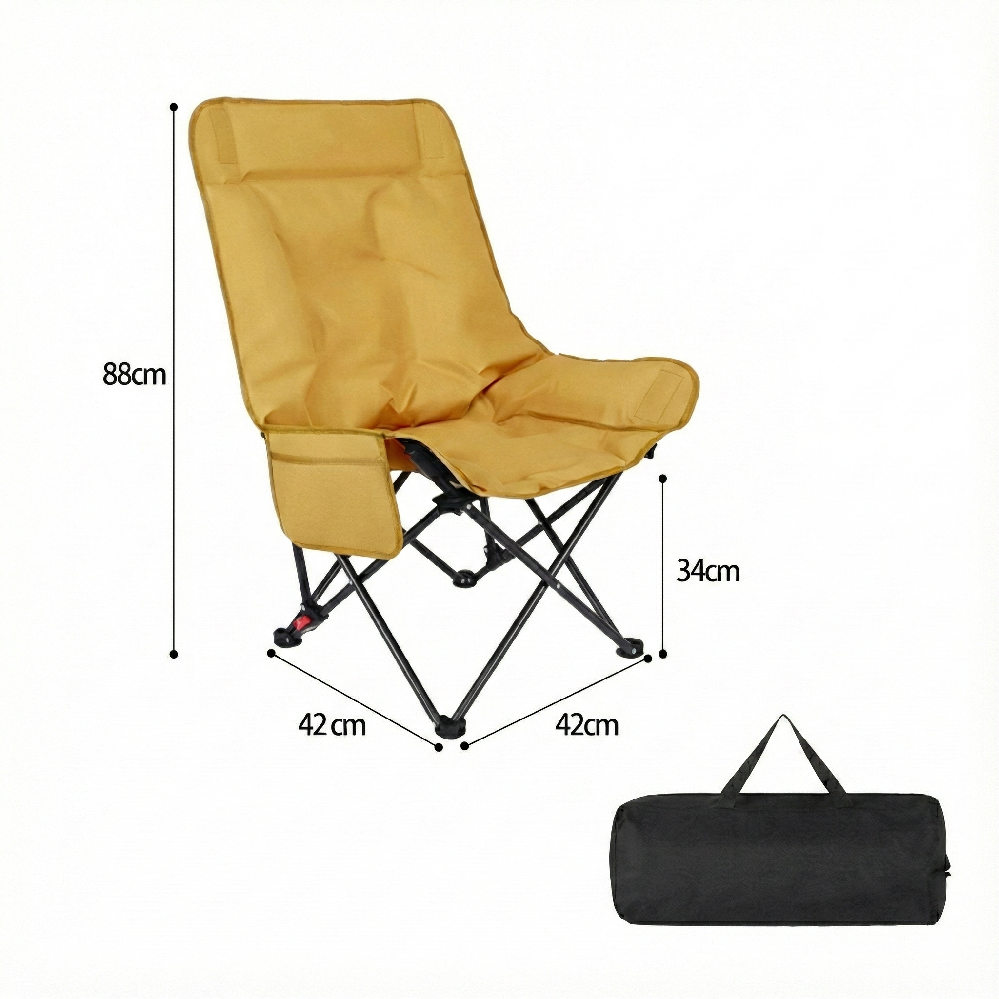 265 lb Reclining Moon Chair — 4-Level Adjustable, Extra-Wide Seat, Multi-Scene Outdoor Use | Traverseon