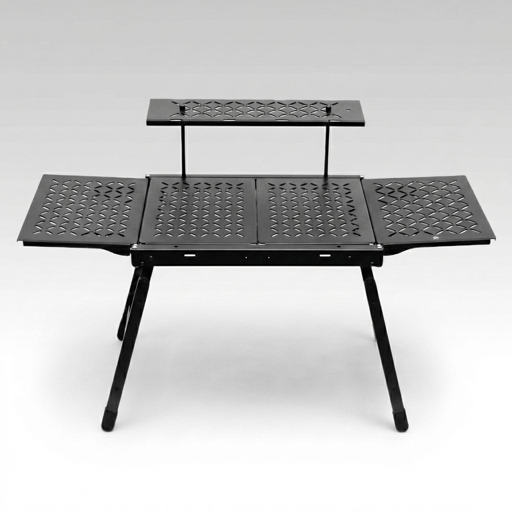 Lightweight IGT-Compatible Aluminum Camping Table, Foldable & Stove-Ready