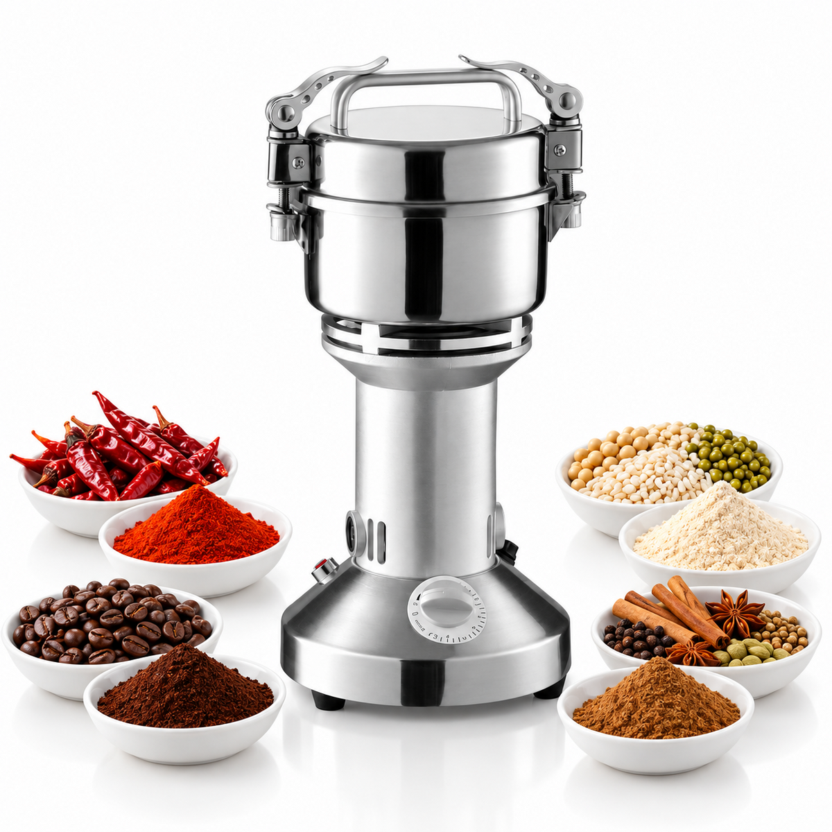 150g/350g Electric Kitchen Grinder – High-Speed Spice & Grain Mill | Traverseon