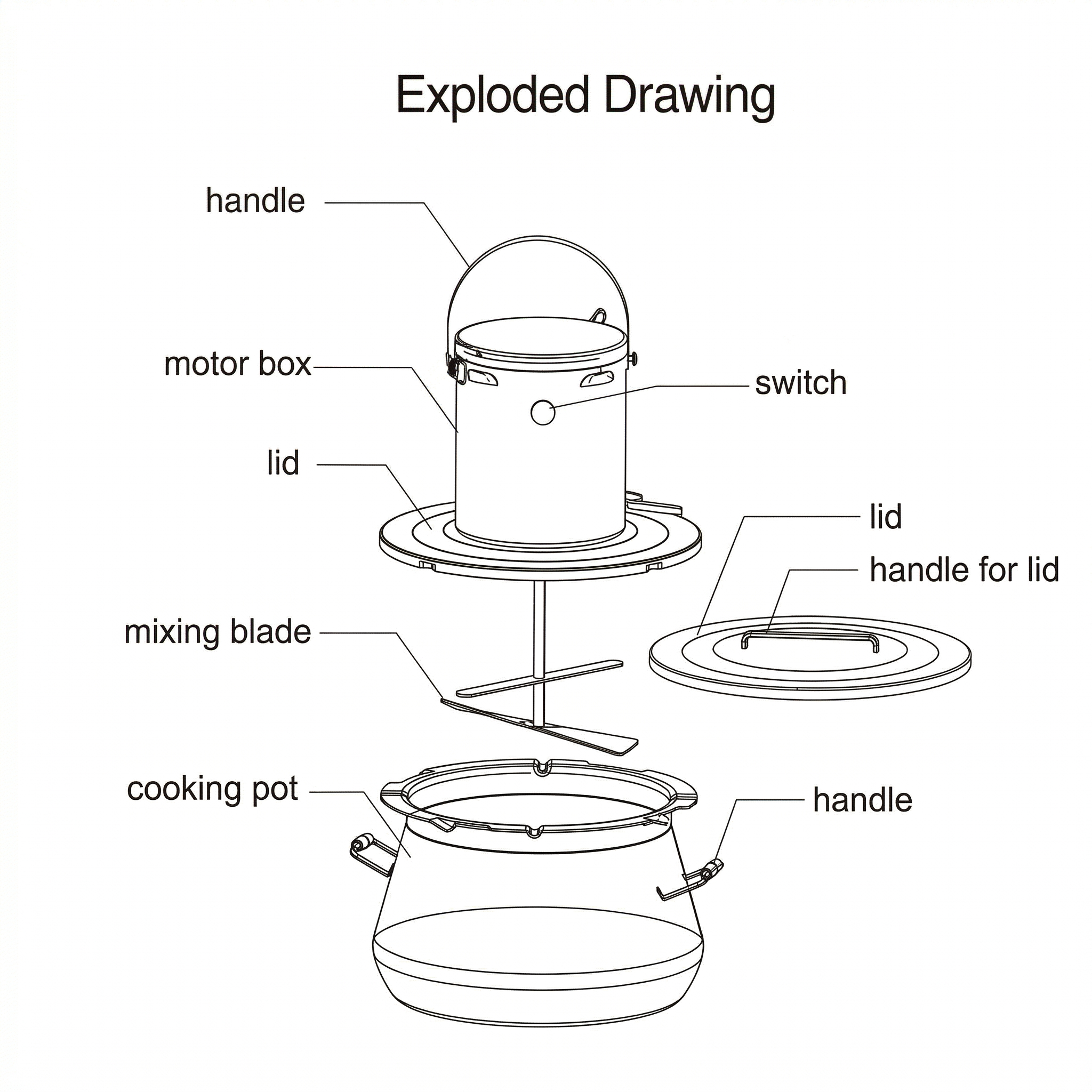 Multi-Capacity Electric Food Mixer – Dual Blade High-Speed Kitchen Mixer | Traverseon