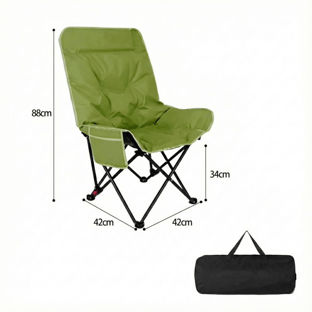 265 lb Reclining Moon Chair — 4-Level Adjustable, Extra-Wide Seat, Multi-Scene Outdoor Use | Traverseon
