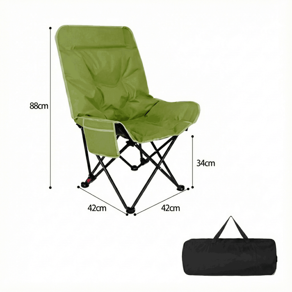 265 lb Reclining Moon Chair — 4-Level Adjustable, Extra-Wide Seat, Multi-Scene Outdoor Use | Traverseon