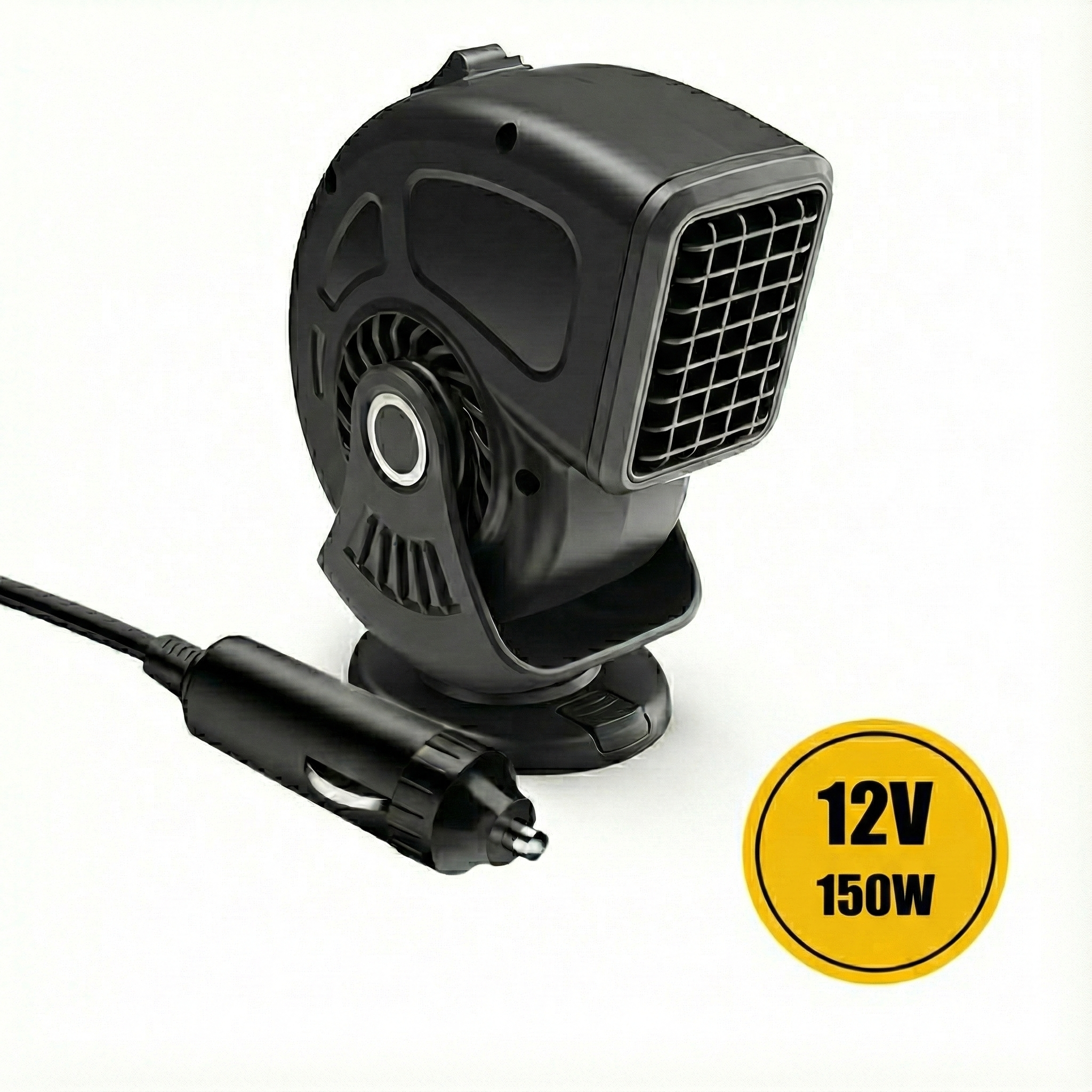 12V Car Heater & Defroster – 80°C Rapid Heat, Dual-Mode, 360° Adjustable | Traverseon