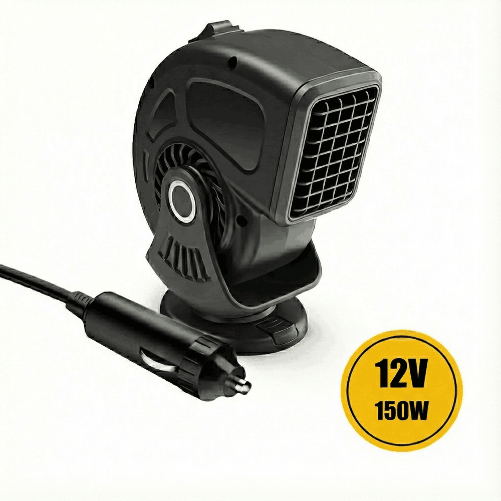 12V Car Heater & Defroster – 80°C Rapid Heat, Dual-Mode, 360° Adjustable | Traverseon