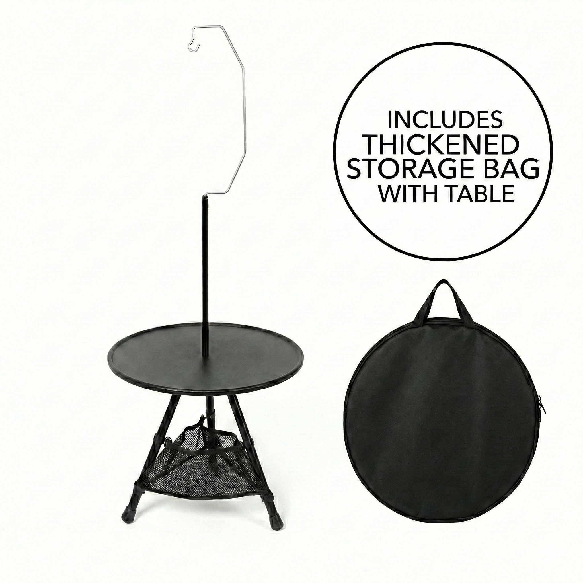 Aluminum Alloy Table – Small Round Portable Detachable Camping Outdoor | Traverseon