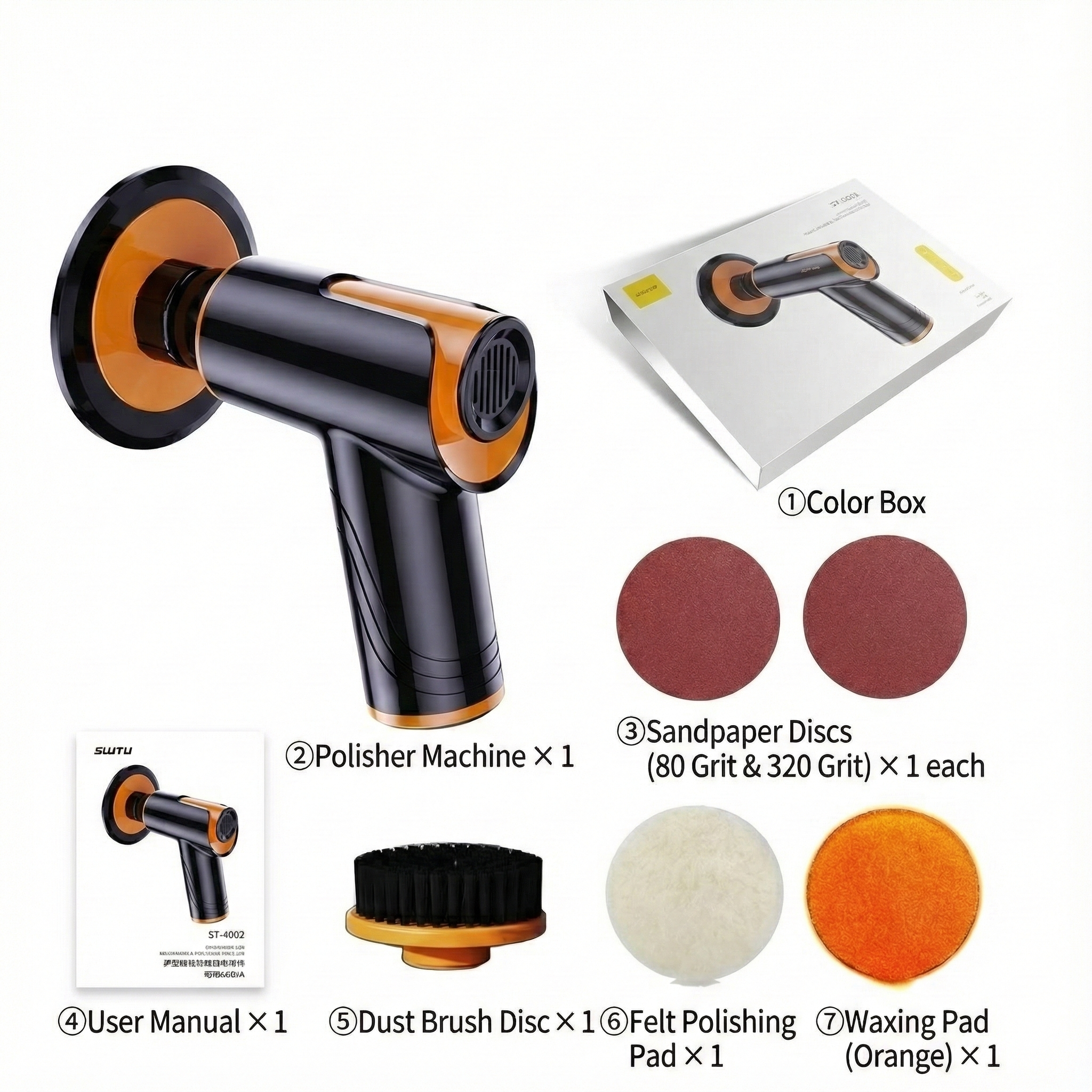 Car Polisher Cordless – 1800RPM, 45Min Runtime Dual-Use for Car & Home | Traverseon