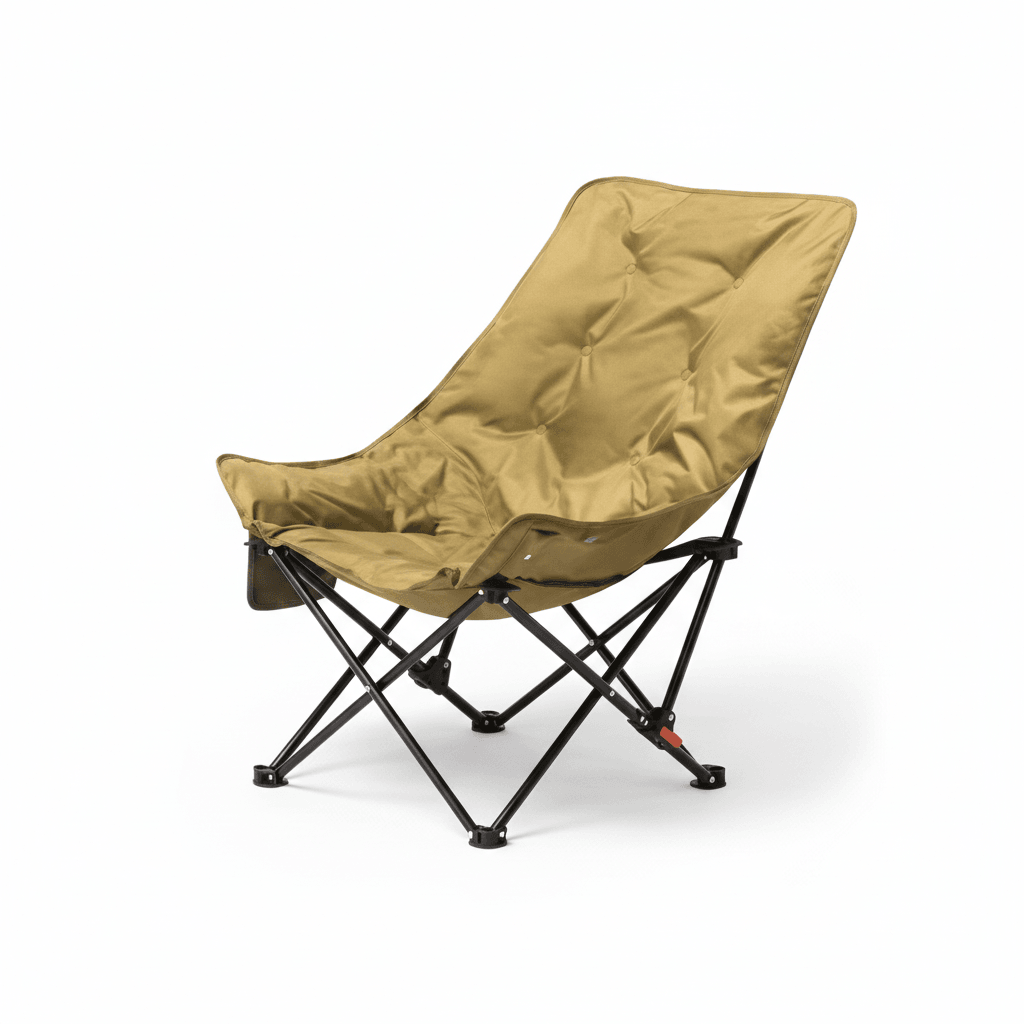 Padded Reclining Camping Chair – 3/4-Position Folding Lounger | Traverseon