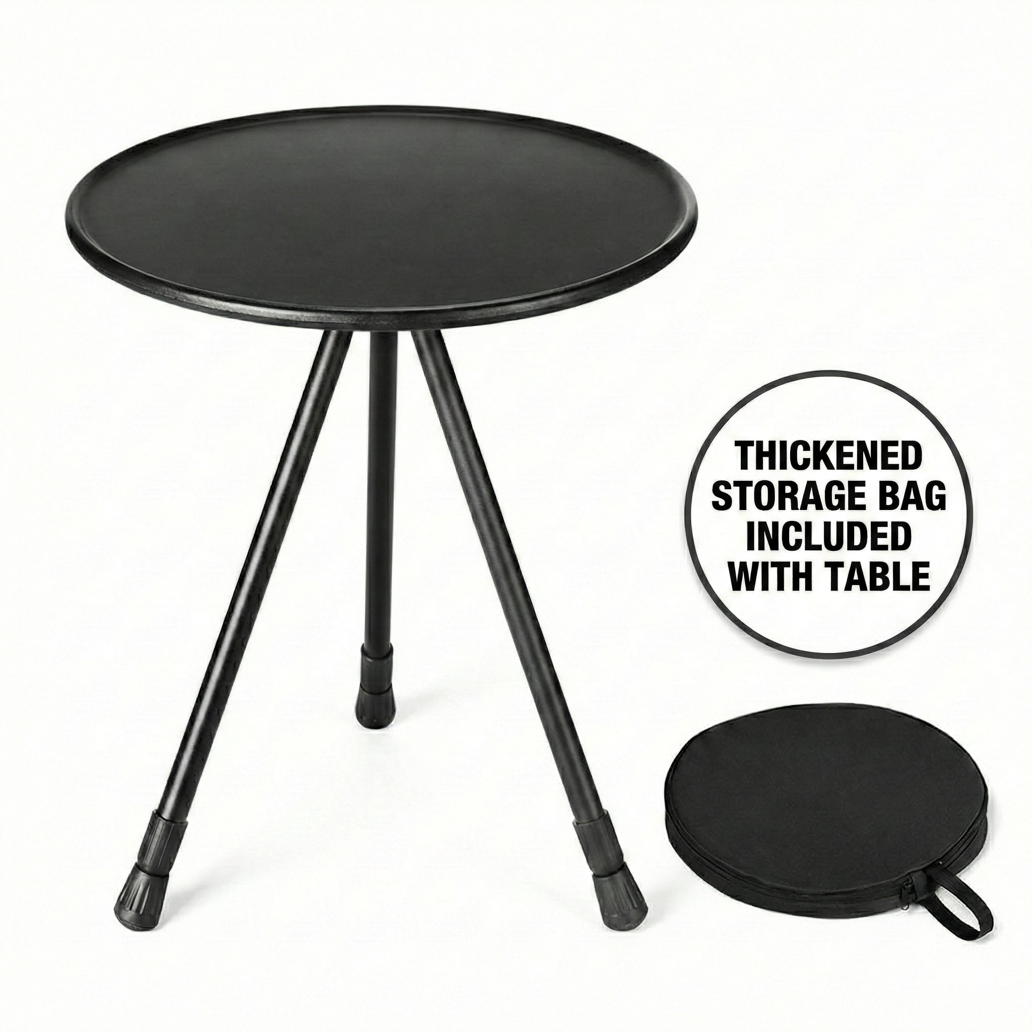 Aluminum Alloy Table – Small Round Portable Detachable Camping Outdoor | Traverseon