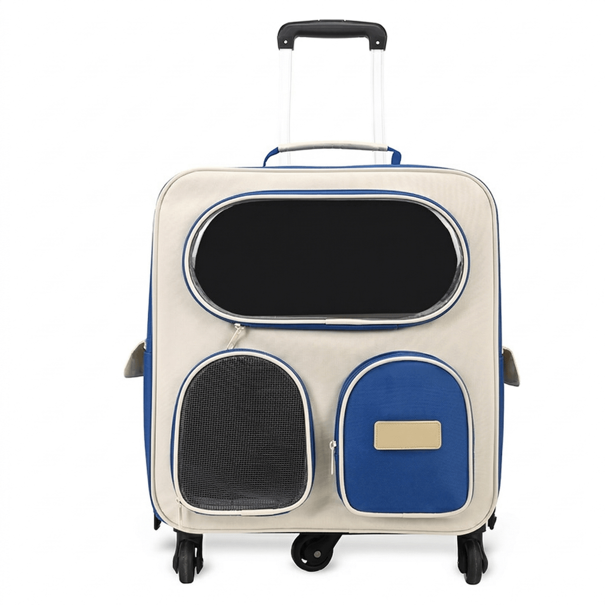 3-in-1 Detachable Lightweight Pet Rolling Carrier - Travel Bag for Cats & Dogs Up to 18 lbs | Traverseon